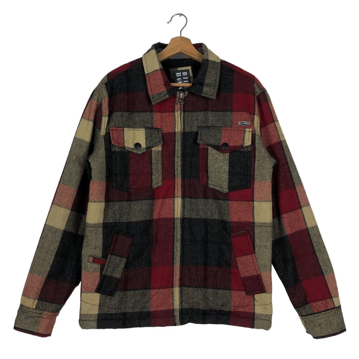 Flannel 🔥90’s Vintage Flannel Wool Jacket Billabong Tartan Design Size US S / EU 44-46 / 1 - 1 Thumbnail