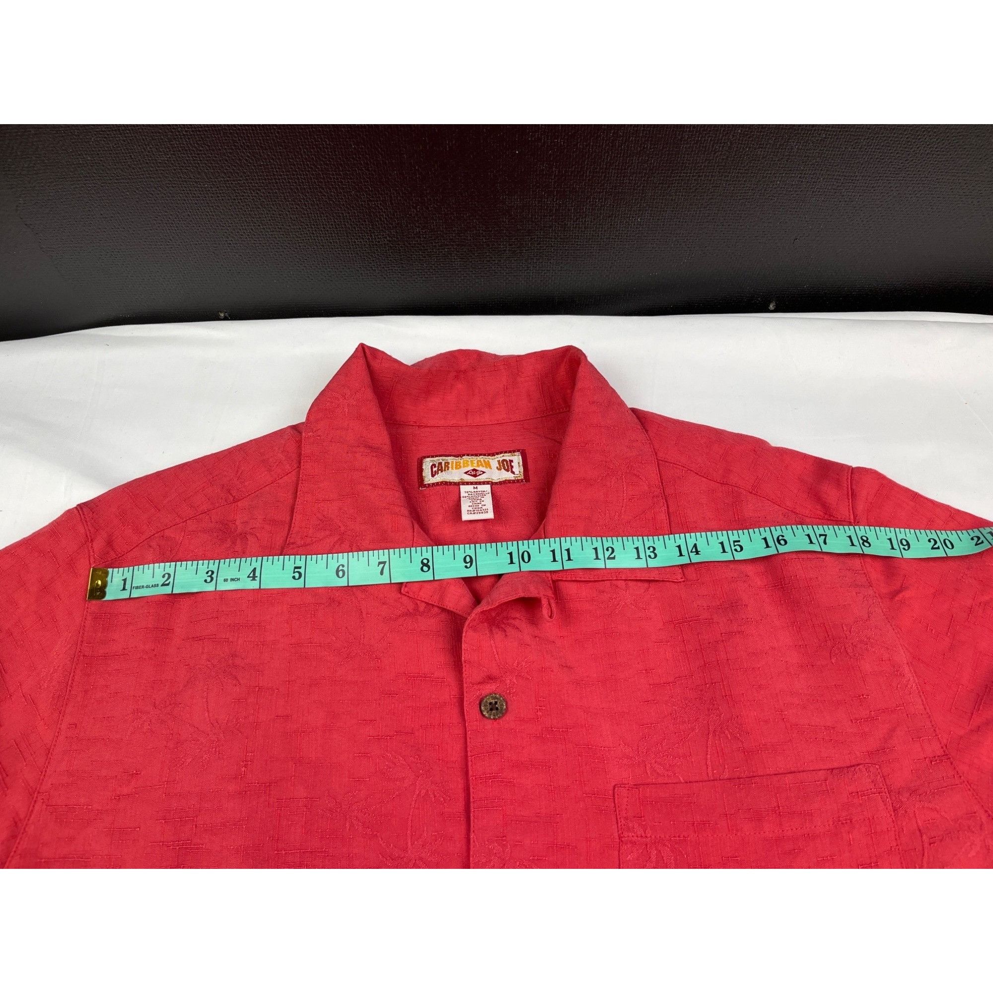 Caribbean Caribbean Joe Men's Pink Hawaiian Shirt/Button Up Sz M SKU 4 Size US M / EU 48-50 / 2 - 8 Thumbnail