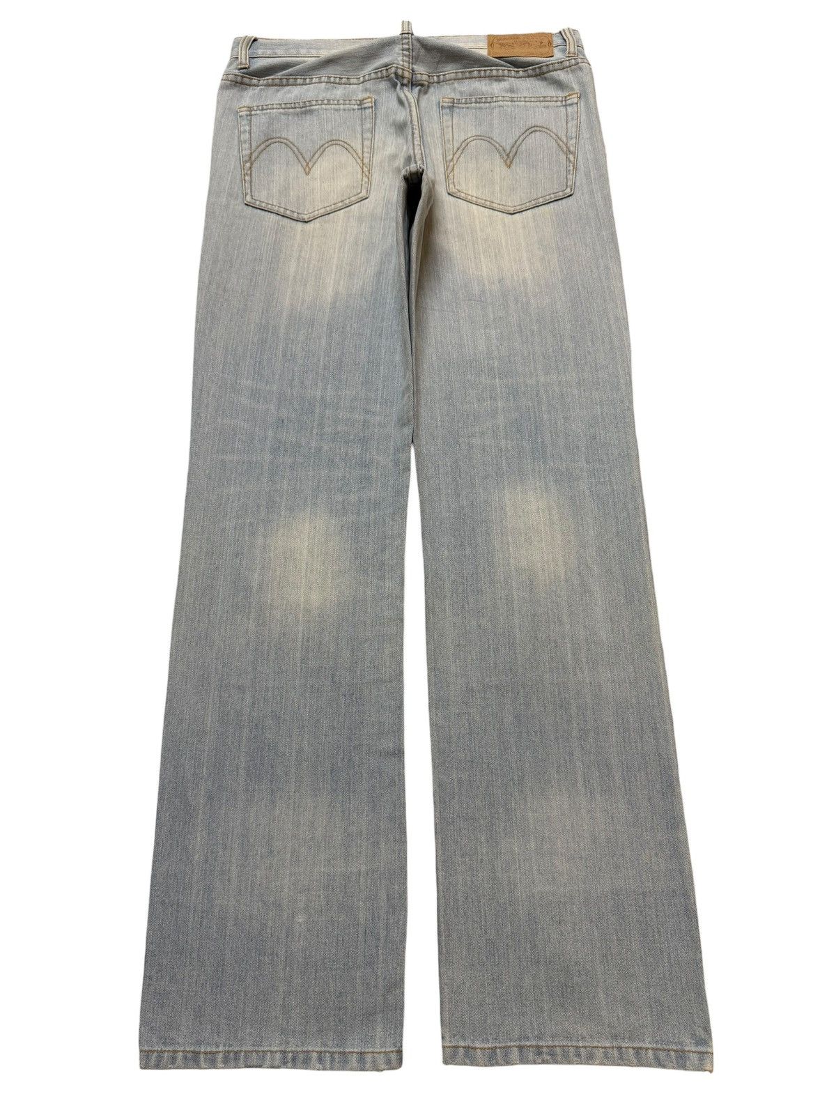 Kapital Vintage Y2K Japanese Brand Mud Wash Distressed Straight Leg Size US 32 / EU 48 - 2 Thumbnail