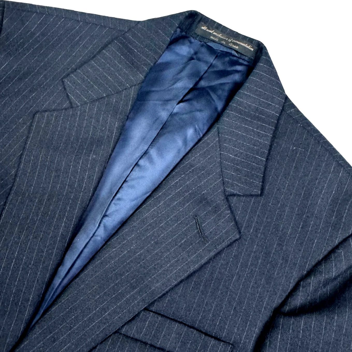 Lord & Taylor VINTAGE LORD & TAYLOR Blazer Jacket Wool 40S Blue 2-Button Single-Breasted Notch Lapel Men’s Sh shirt? Size 40R - 2 Thumbnail