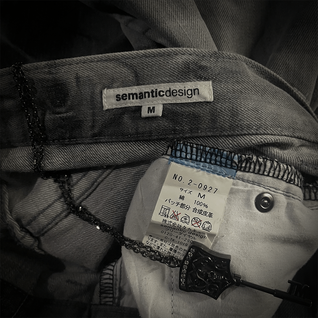 Japanese Brand Semantic Design Tie dye Studded Distressed Flared Denim Size US 31 - 9 Thumbnail