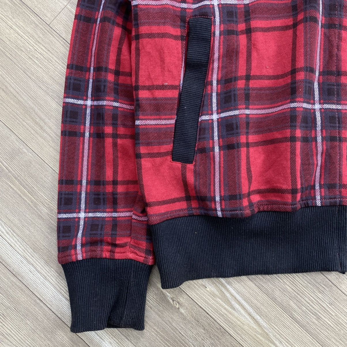 Le Grande Bleu (L.G.B.) 2000s Splendid Plaid Skulls Punk Rock Lgb Zip Fur Hoodie Y2K Size US M / EU 48-50 / 2 - 7 Thumbnail
