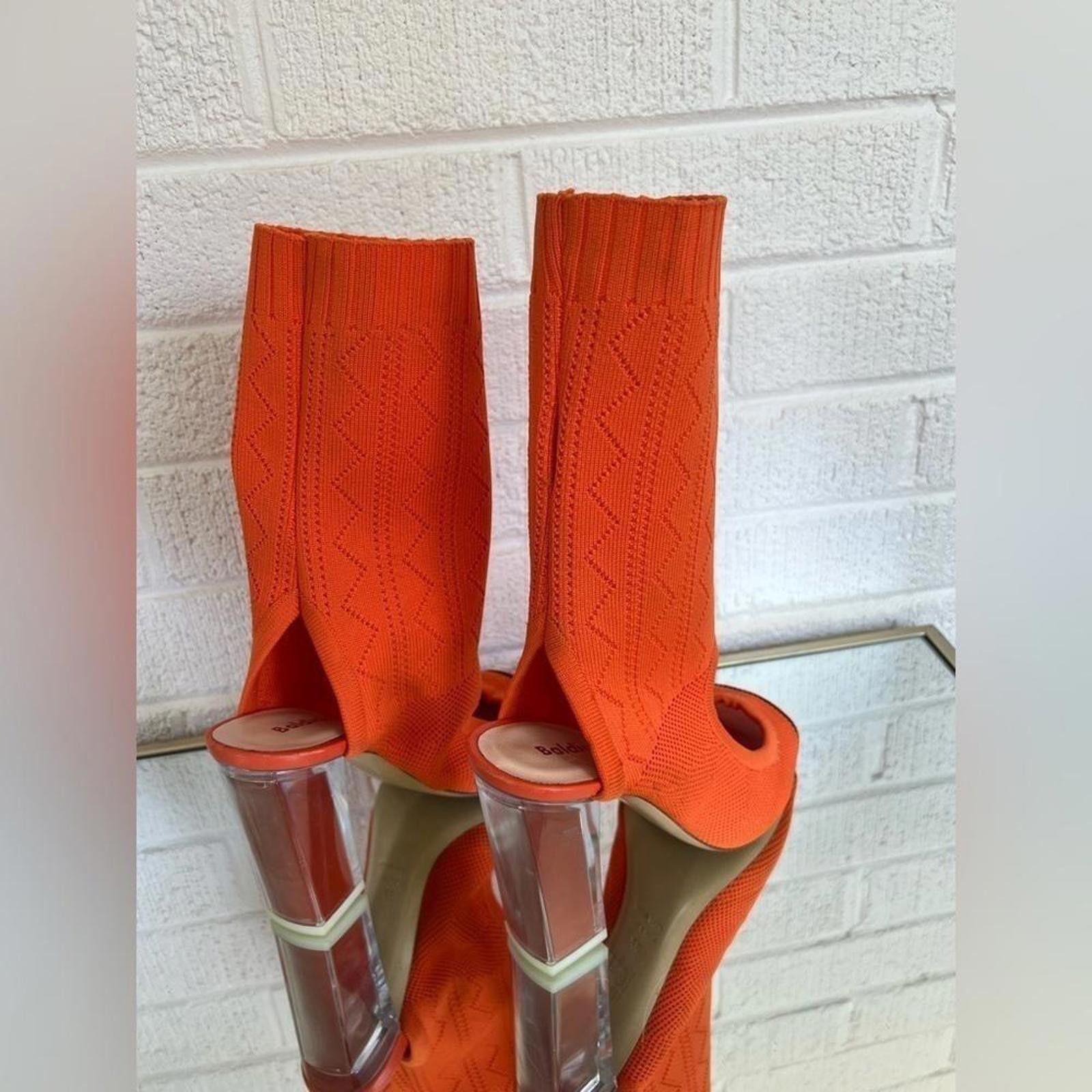 Baldinini Orange Knit Heeled Sandals Trendy Baldinini 37 Size 7 Size US 7 / IT 37 - 6 Thumbnail