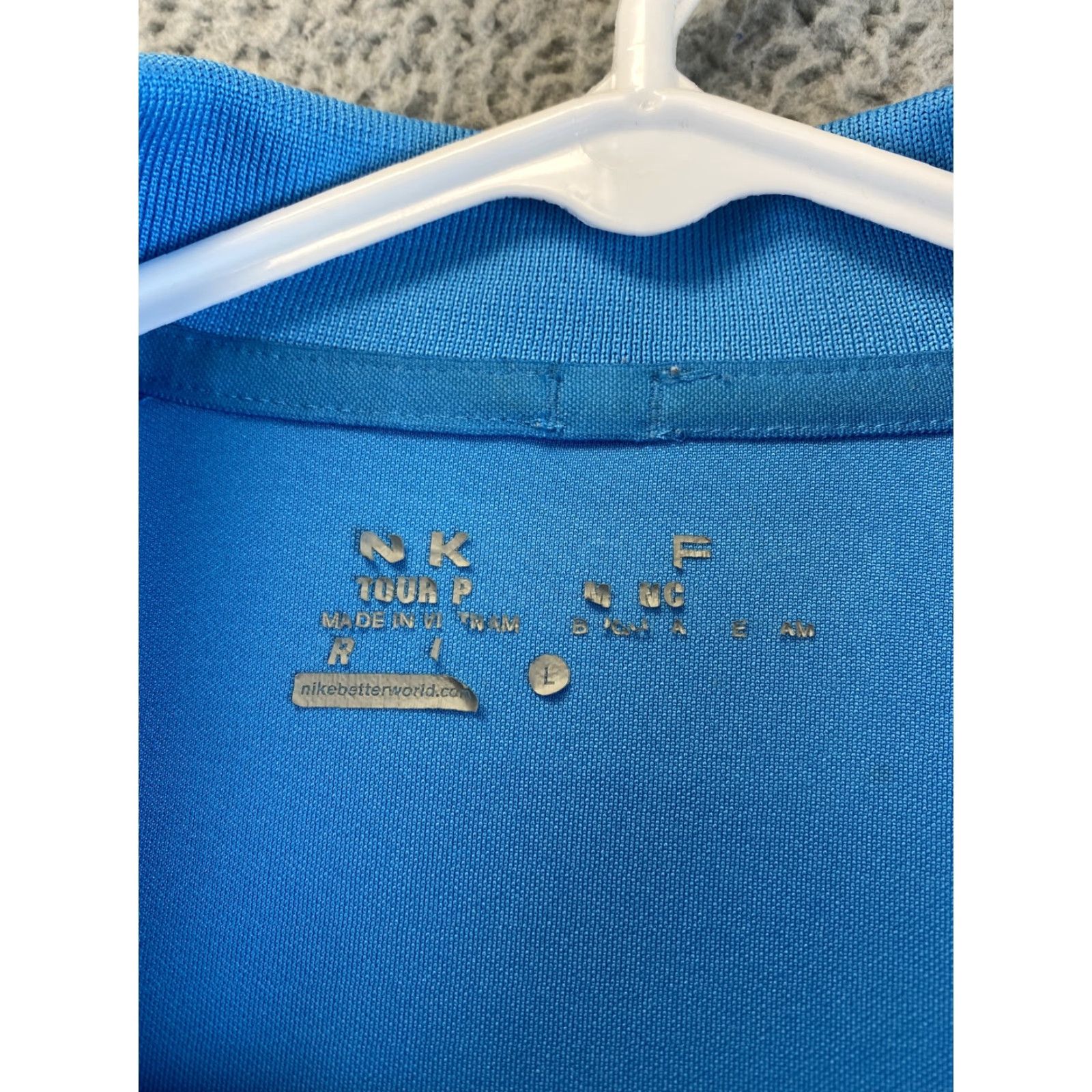 Nike Nike Dri-Fit Golf Tour Performance Polo Shirt Mens LG Blue Golf Polo Shirt Size US L / EU 52-54 / 3 - 4 Thumbnail