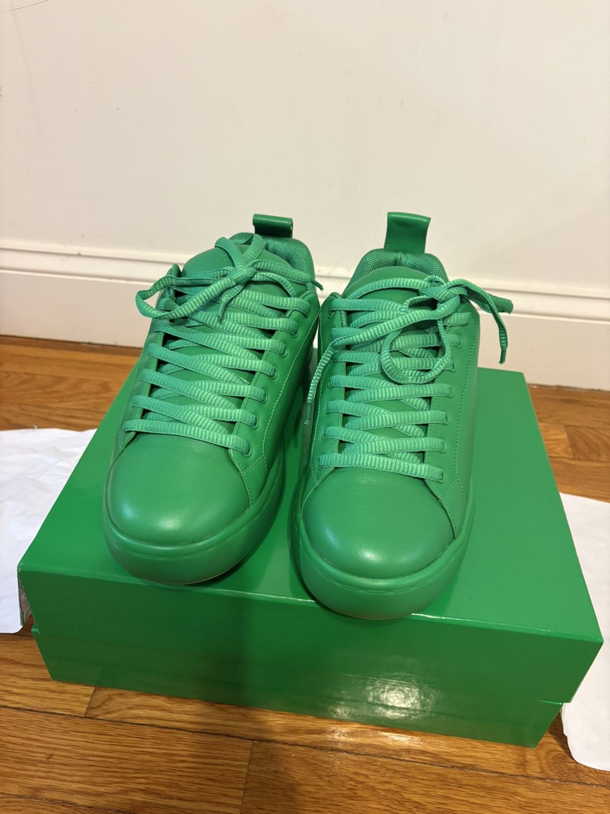 Bottega Veneta Bottega Green Pillow Sneaker Leather. Size US 10.5 / EU 43-44 - 4 Thumbnail