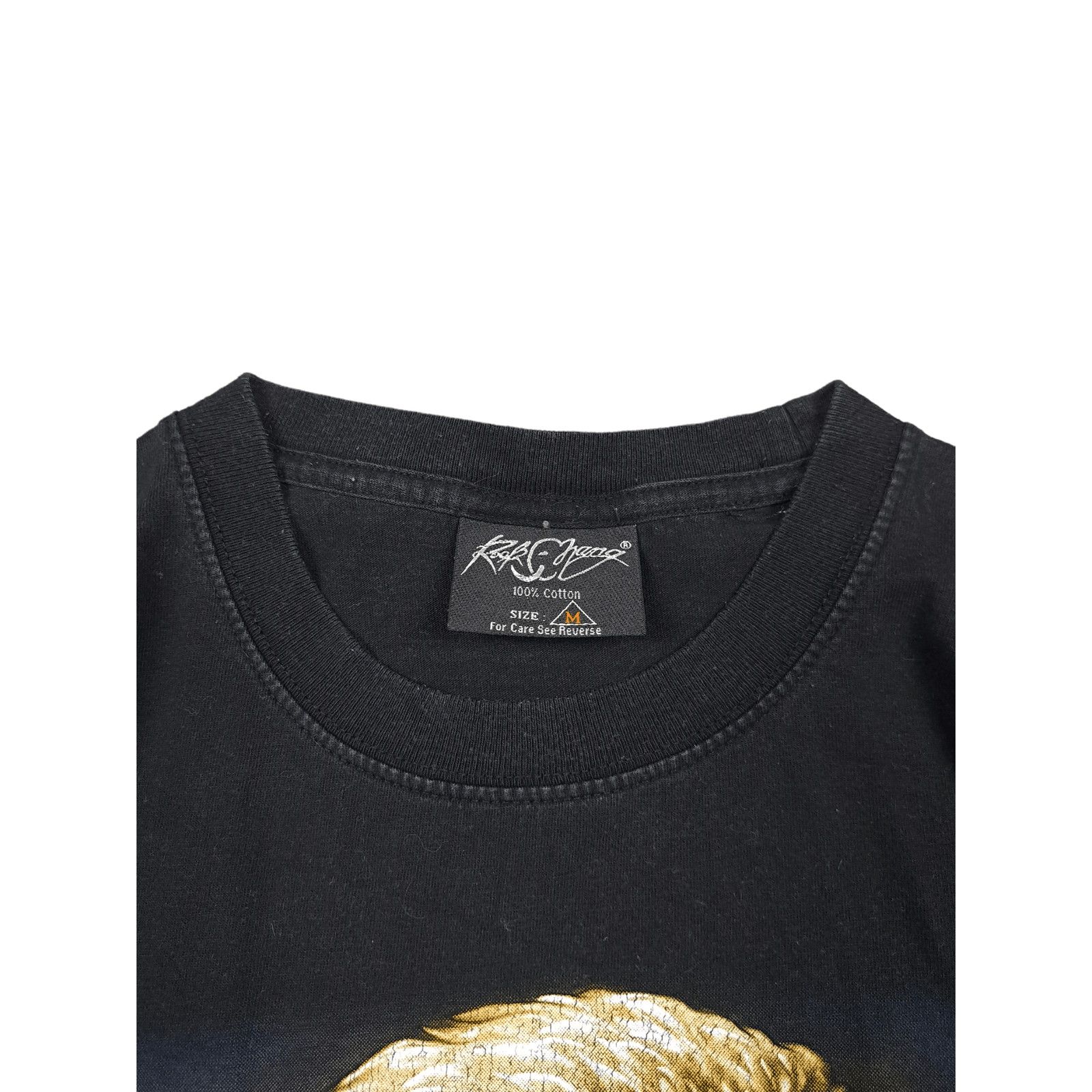Vintage 90's Vintage Eagle Falcon Animal Print Black T-shirt M Size US M / EU 48-50 / 2 - 3 Thumbnail