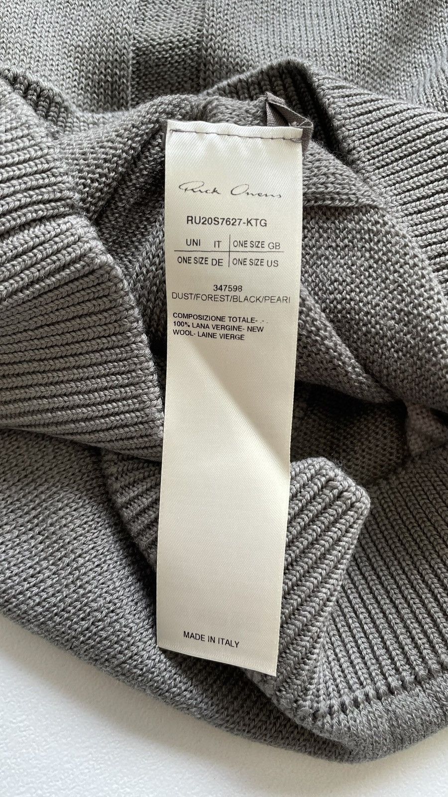 Rick Owens S/S 20 ‘Tecuatl’ Panelled Wool Sweater Size US M / EU 48-50 / 2 - 10 Thumbnail