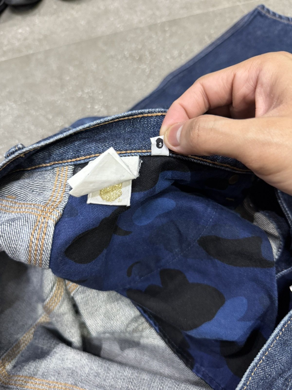 Bape Vintage Bape Double Knee Carpenter Baggy Pants Size US 37 - 13 Thumbnail