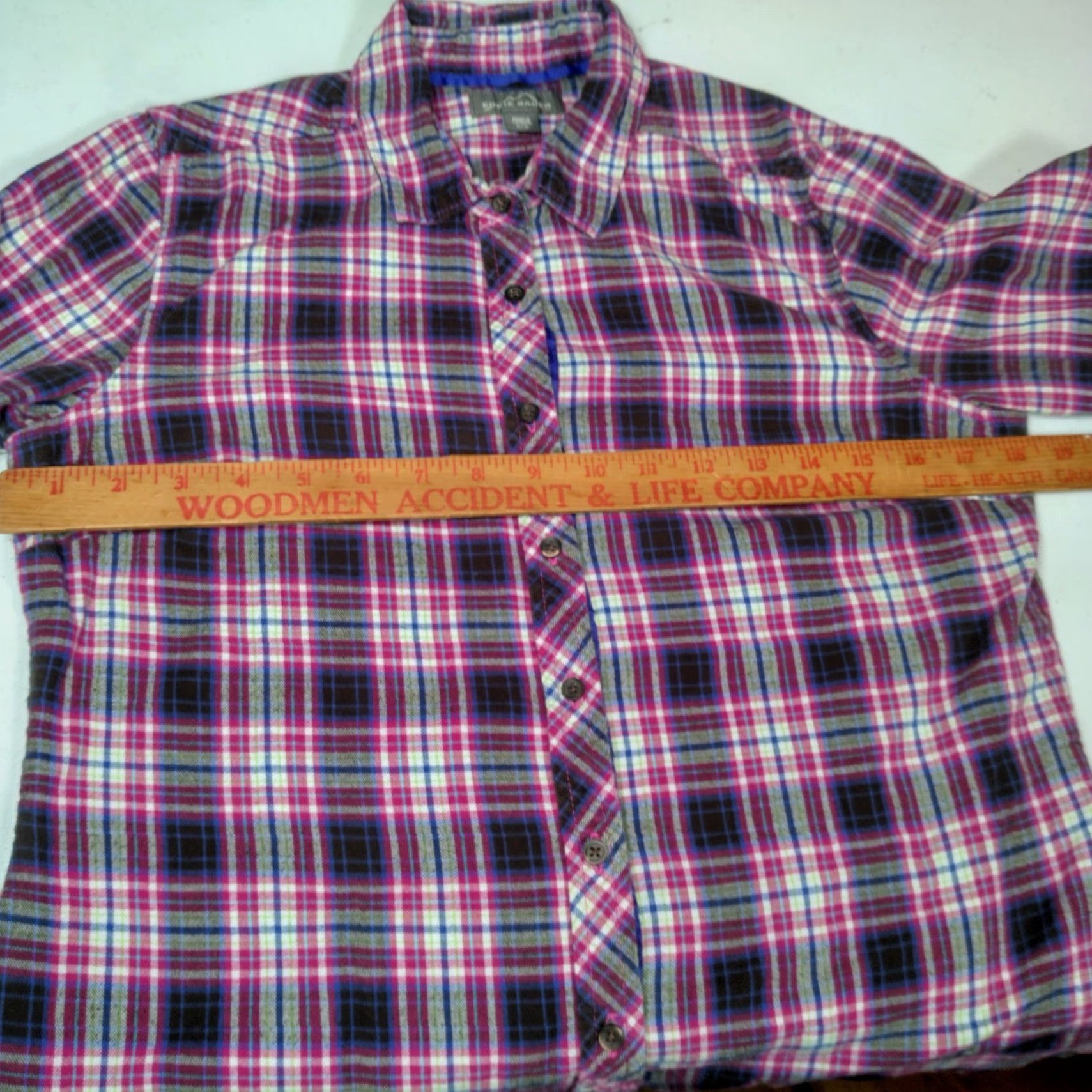 Eddie Bauer Eddie Bauer Shirt Women M Pink Plaid Flannel Cotton Button-Up Outdoorsy Casual Workwear Womens Size M / US 6-8 / IT 42-44 - 3 Thumbnail