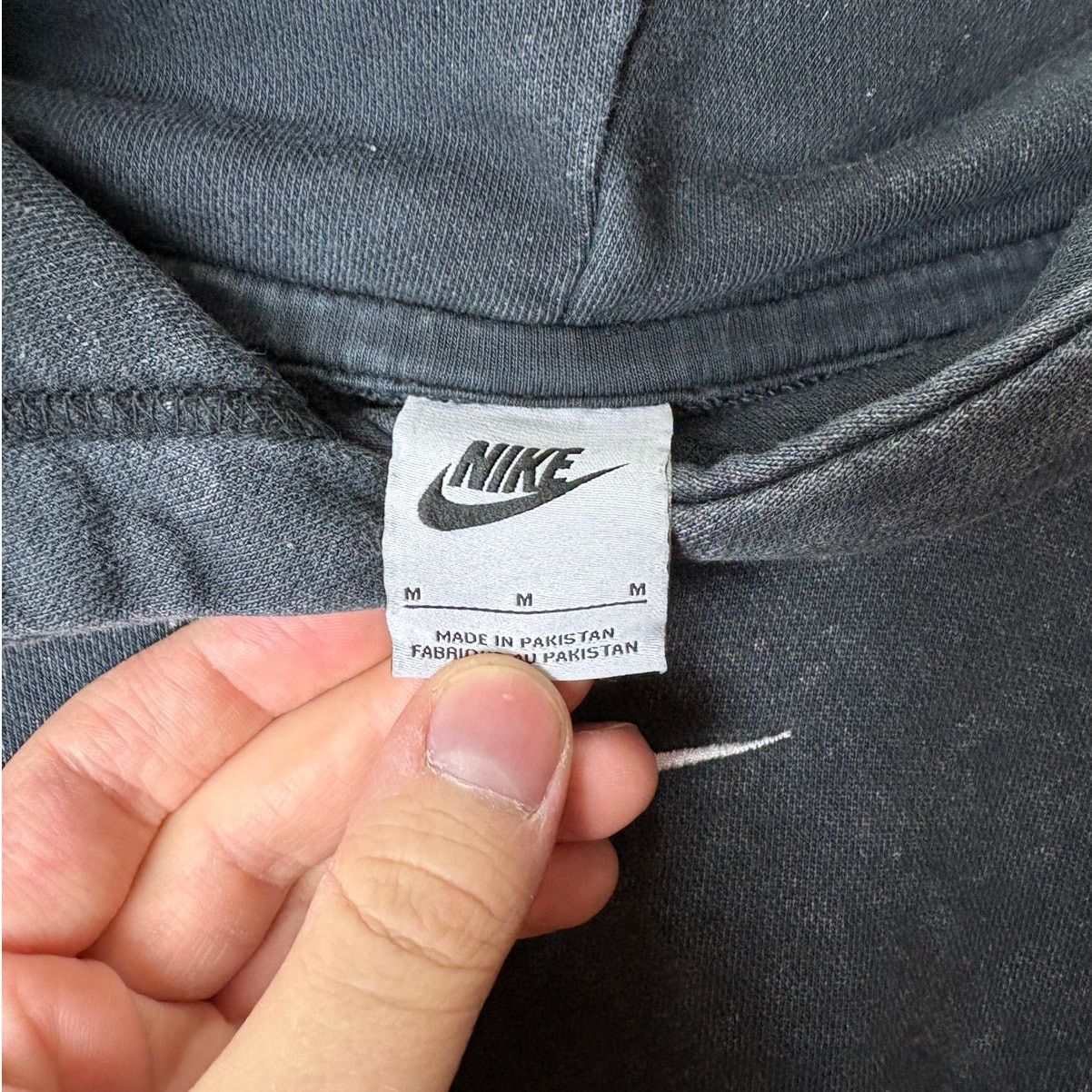Nike Nike Women’s Center Check Swoosh Hoodie Acid Wash Black - M Size M / US 6-8 / IT 42-44 - 6 Thumbnail