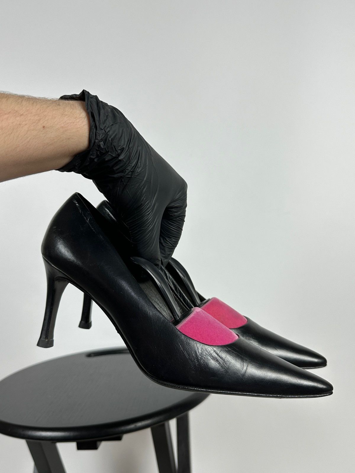 Gucci Vintage Gucci Tom Ford Era Black Leather Heels Size US 6 / IT 36 - 10 Thumbnail