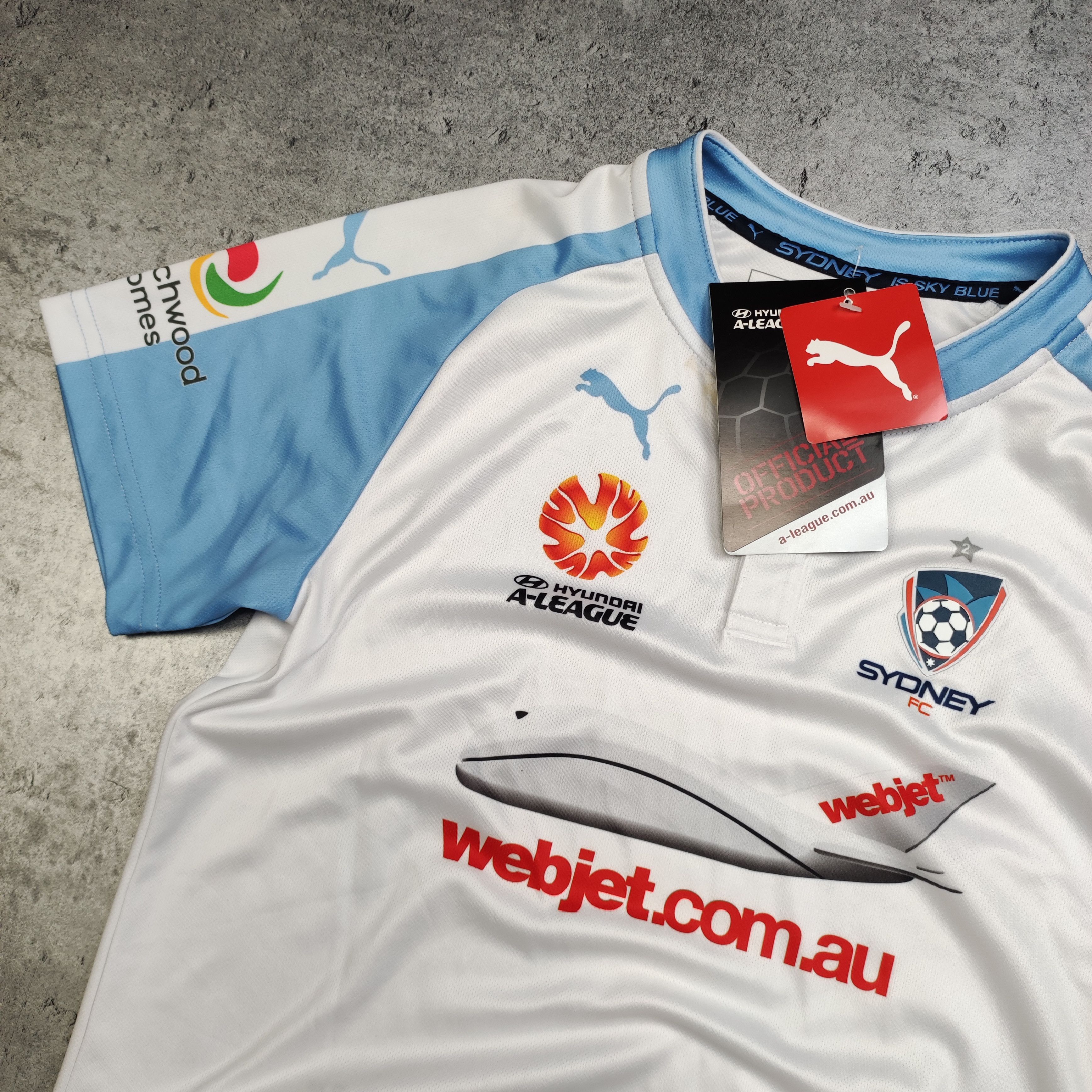 Vintage RARE Football Soccer Puma Sydney FC 16/17 Away Jersey Size US XS / EU 42 / 0 - 4 Thumbnail