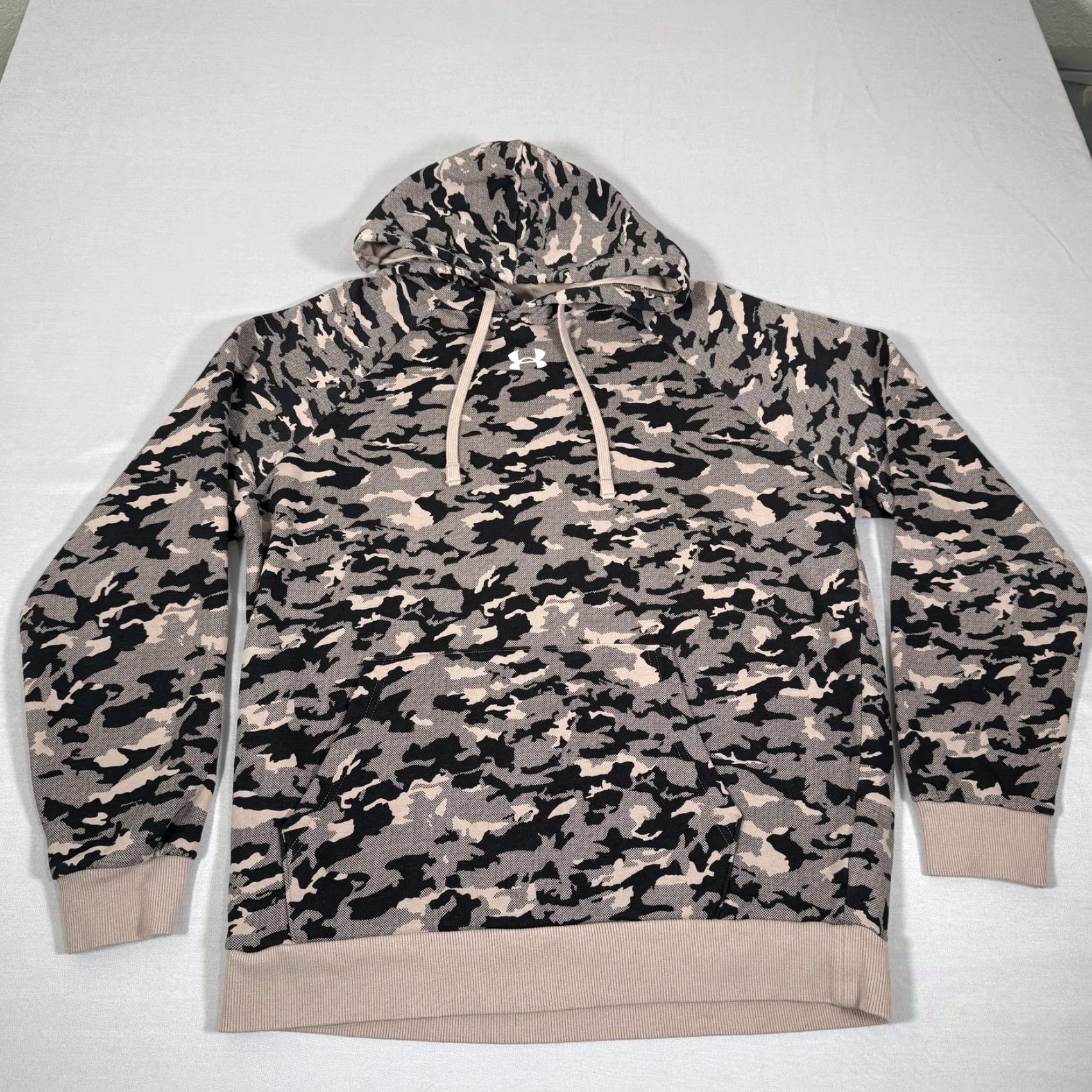 Under Armour Under Armour Hoodie Mens Medium Beige Camo Pullover Fleece Sweater Outdoor Hunt Size US M / EU 48-50 / 2 - 2 Thumbnail