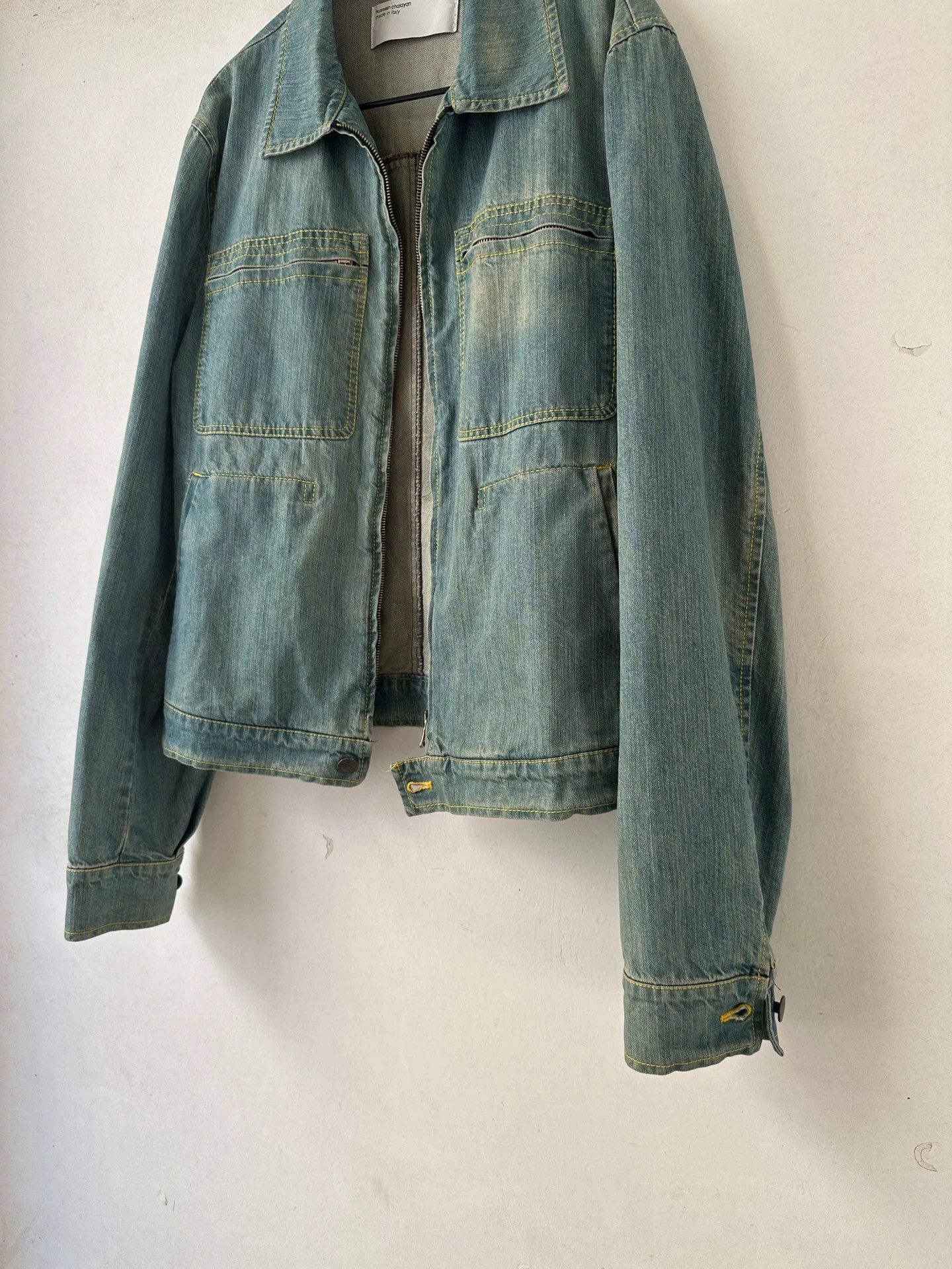 Hussein Chalayan Hussein Chalayan SS03 3 Zip Denim Jacket 48 Rare 3 Lampo Size US M / EU 48-50 / 2 - 4 Thumbnail