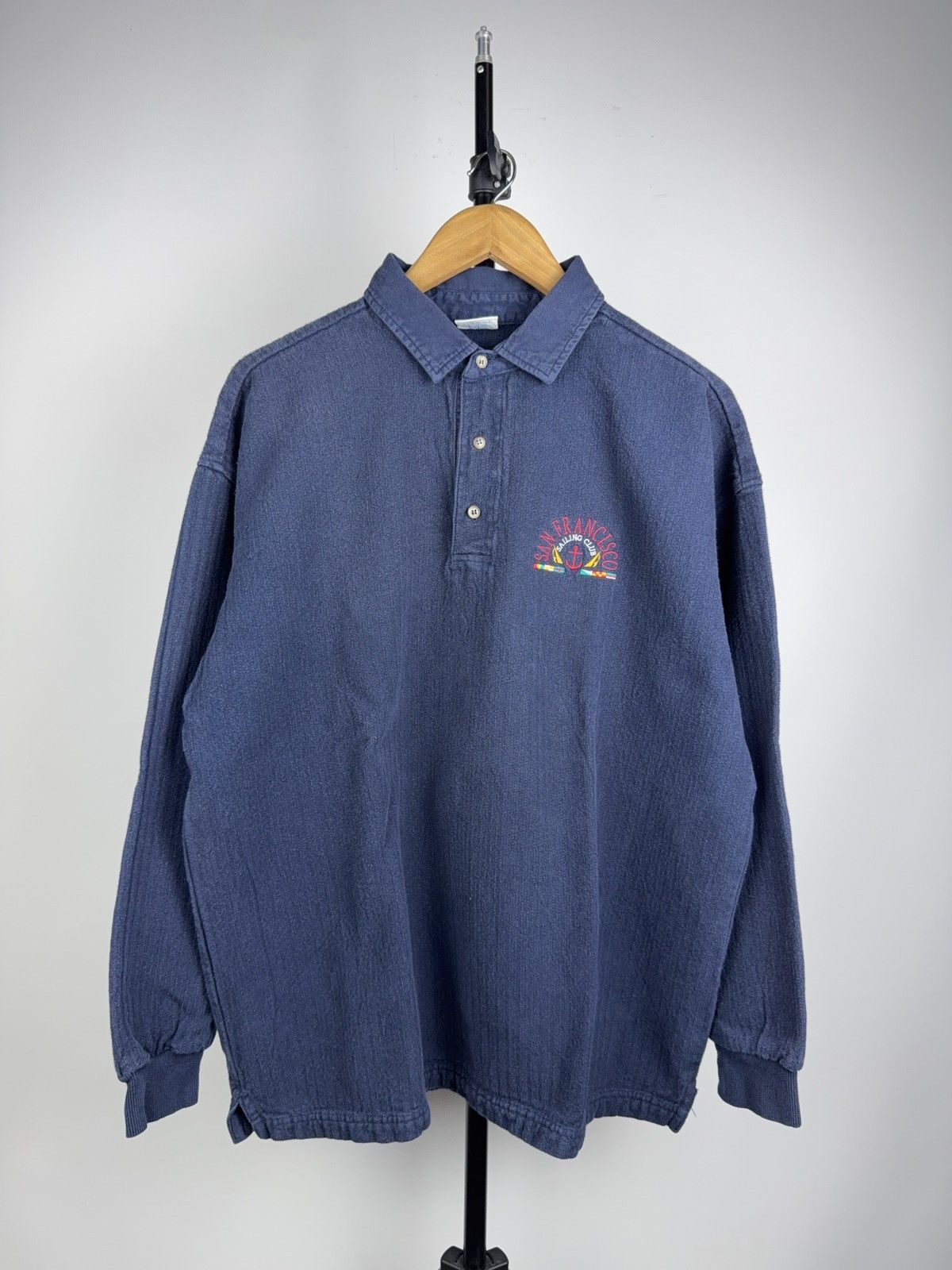 Vintage 90s USA Vintage Crazy Shirts Hawaii Polo San Francisco USA L Size US L / EU 52-54 / 3 - 1 Thumbnail