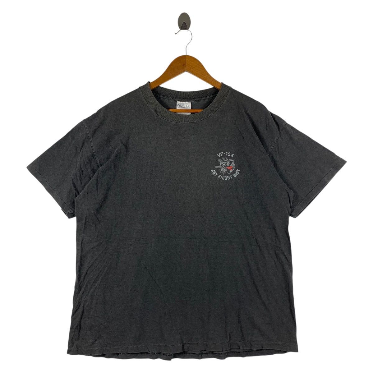 Other Vintage 90s VF-154 Black Knights USNavy Fighter Squadron Tee Size US XL / EU 56 / 4 - 2 Thumbnail