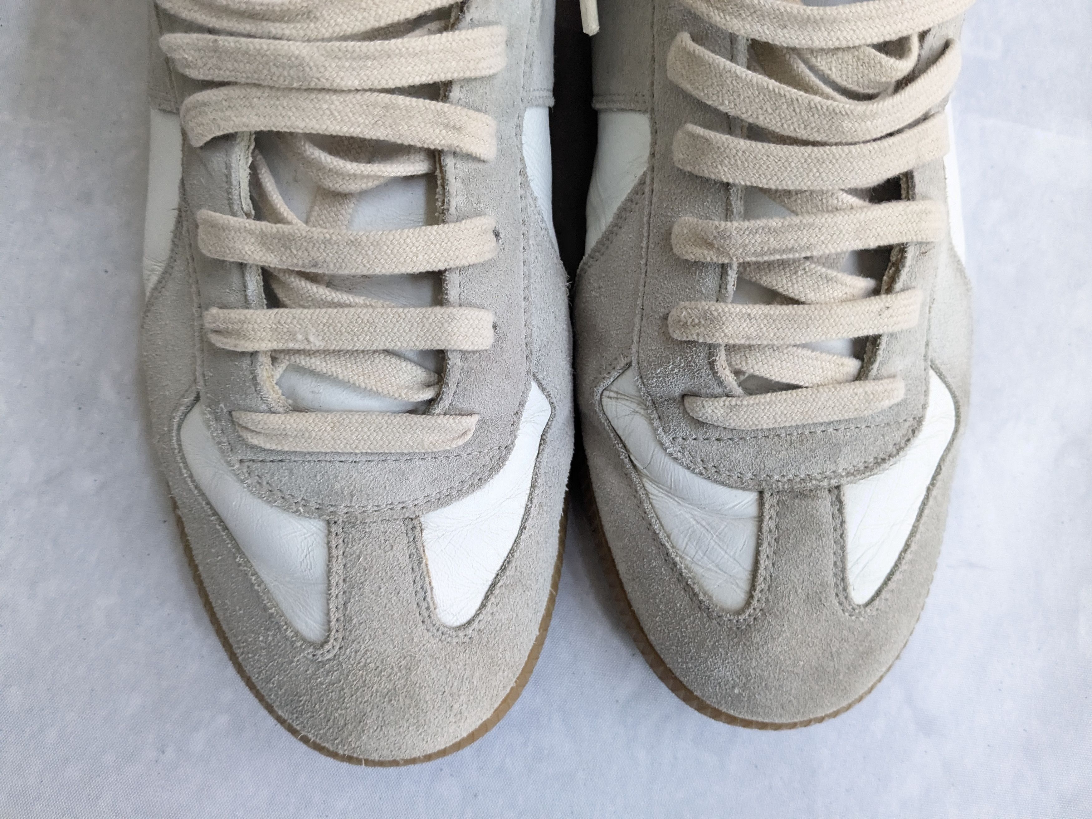 Maison Margiela Maison Margiela Replica GAT White Gray 11 44 Low Tops Size US 11 / EU 44 - 3 Thumbnail