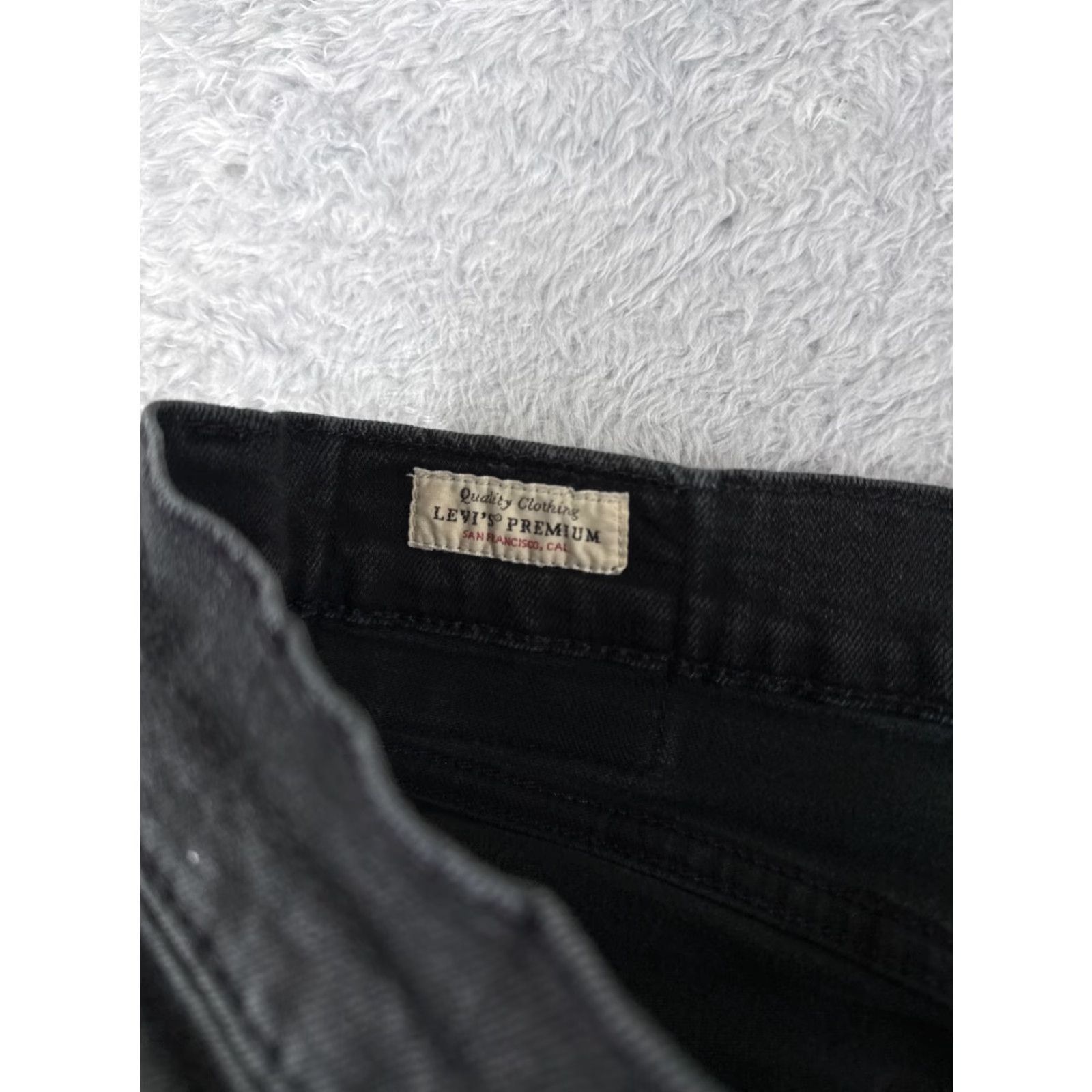 Levi's Levis Jeans Adult 34 Black Denim 511 Cotton Blend Premium Zip 33x28 Big E Mens Size US 34 / EU 50 - 6 Thumbnail