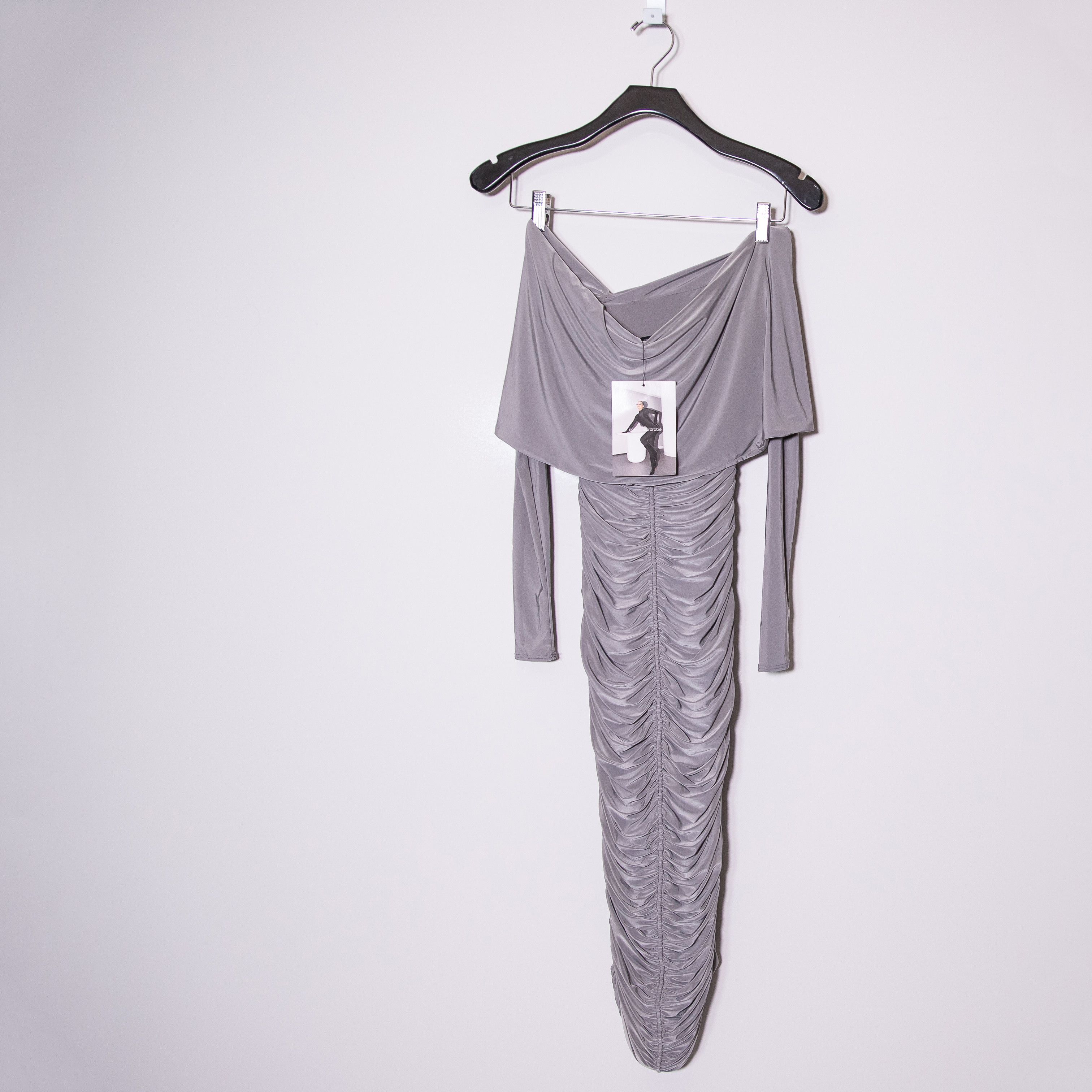 Other NEW Naked Wardrobe Ruched Jersey Knit Size XS / US 0-2 / IT 36-38 - 4 Thumbnail