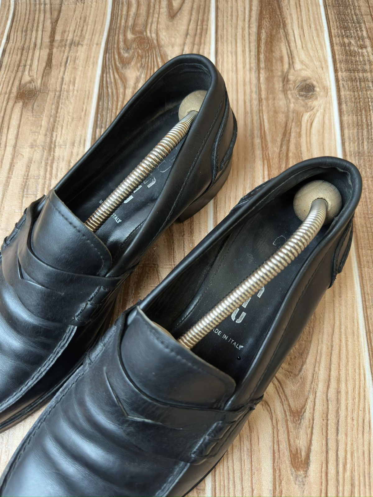 Miu Miu Miu Miu by Prada Black Penny Leather Loafers Size US 9.5 / EU 42-43 - 5 Thumbnail
