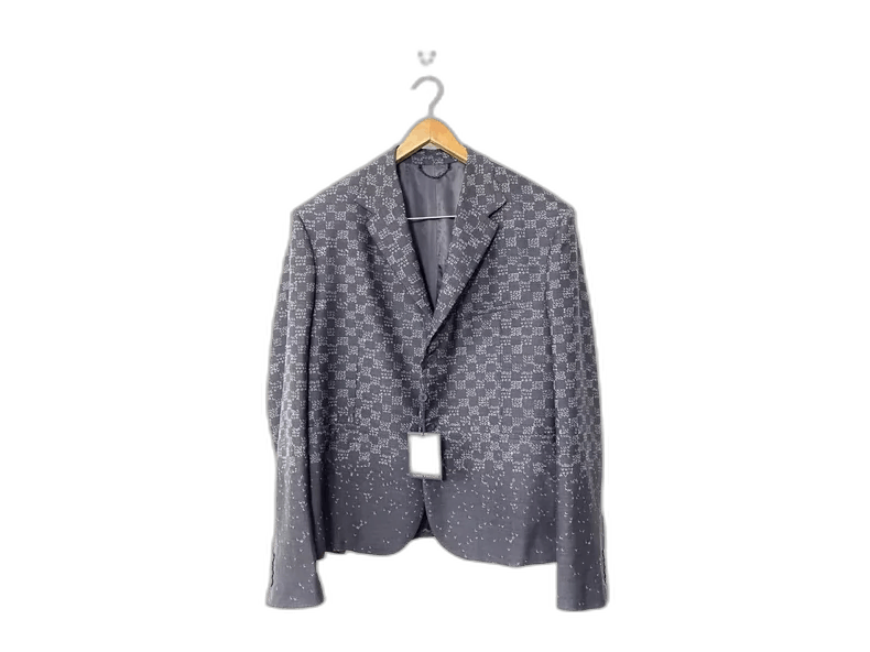 Louis Vuitton Graffiti Checkered Blazer-2506