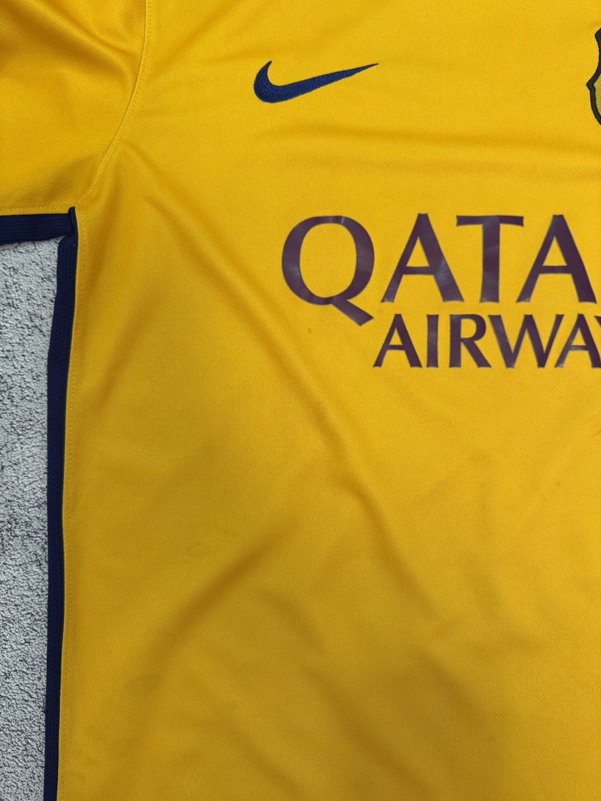 Nike Nike Barcelona 2015 Away Jersey Yellow Shirt MenM 658785-740 Size US M / EU 48-50 / 2 - 17 Thumbnail