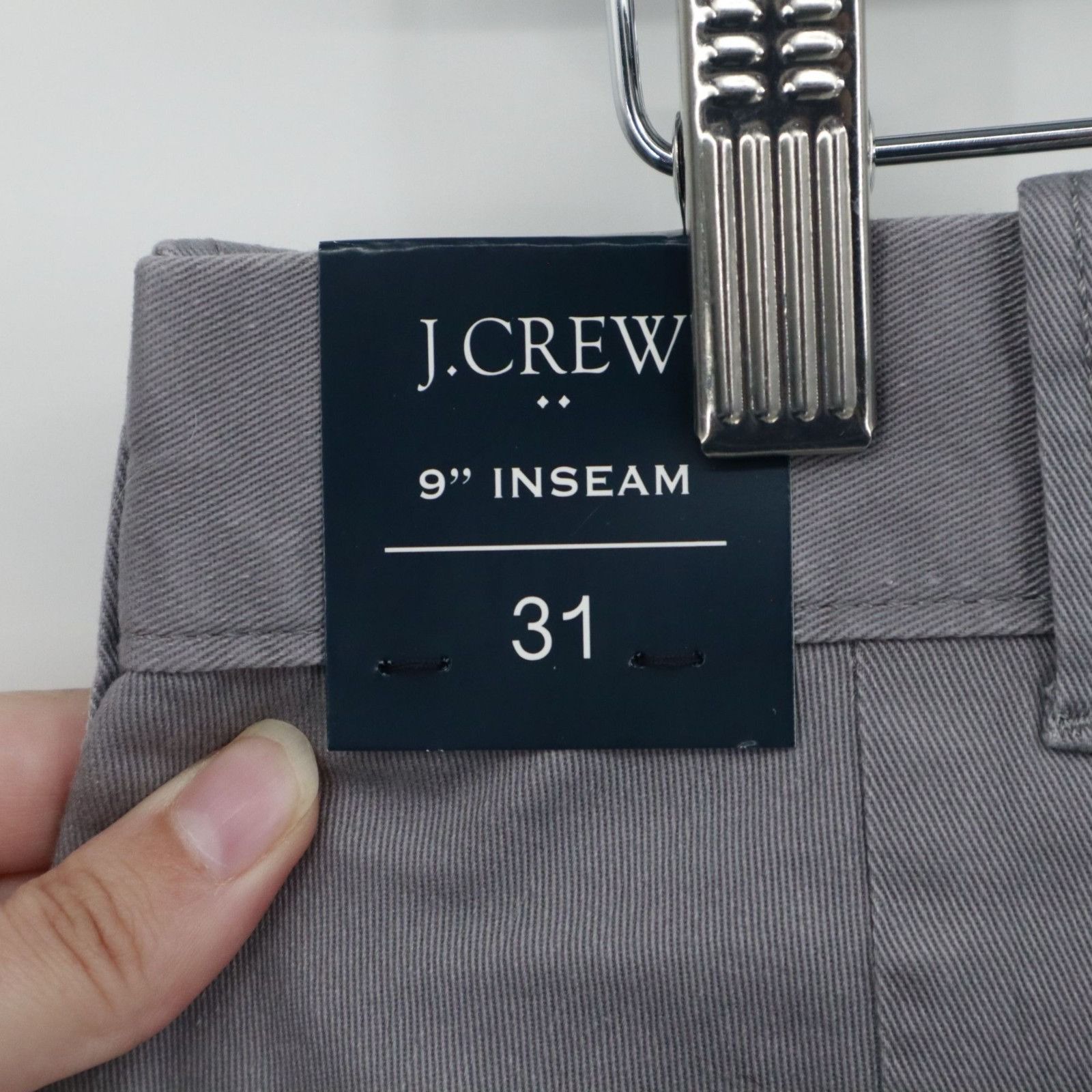 J.Crew J. Crew 9" Flex Chino Shorts Mens 31 Gray Preppy Academia Size US 31 - 6 Thumbnail