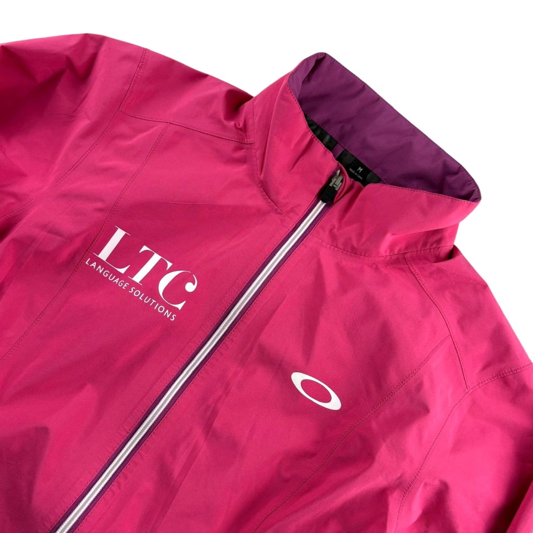 PGA Tour LPGA Tour Beatriz Recari Rain Jacket Pink • Medium Jacket Womens Full Zip Water Resistant Wind-Resistant Logo Size M / US 6-8 / IT 42-44 - 2 Thumbnail