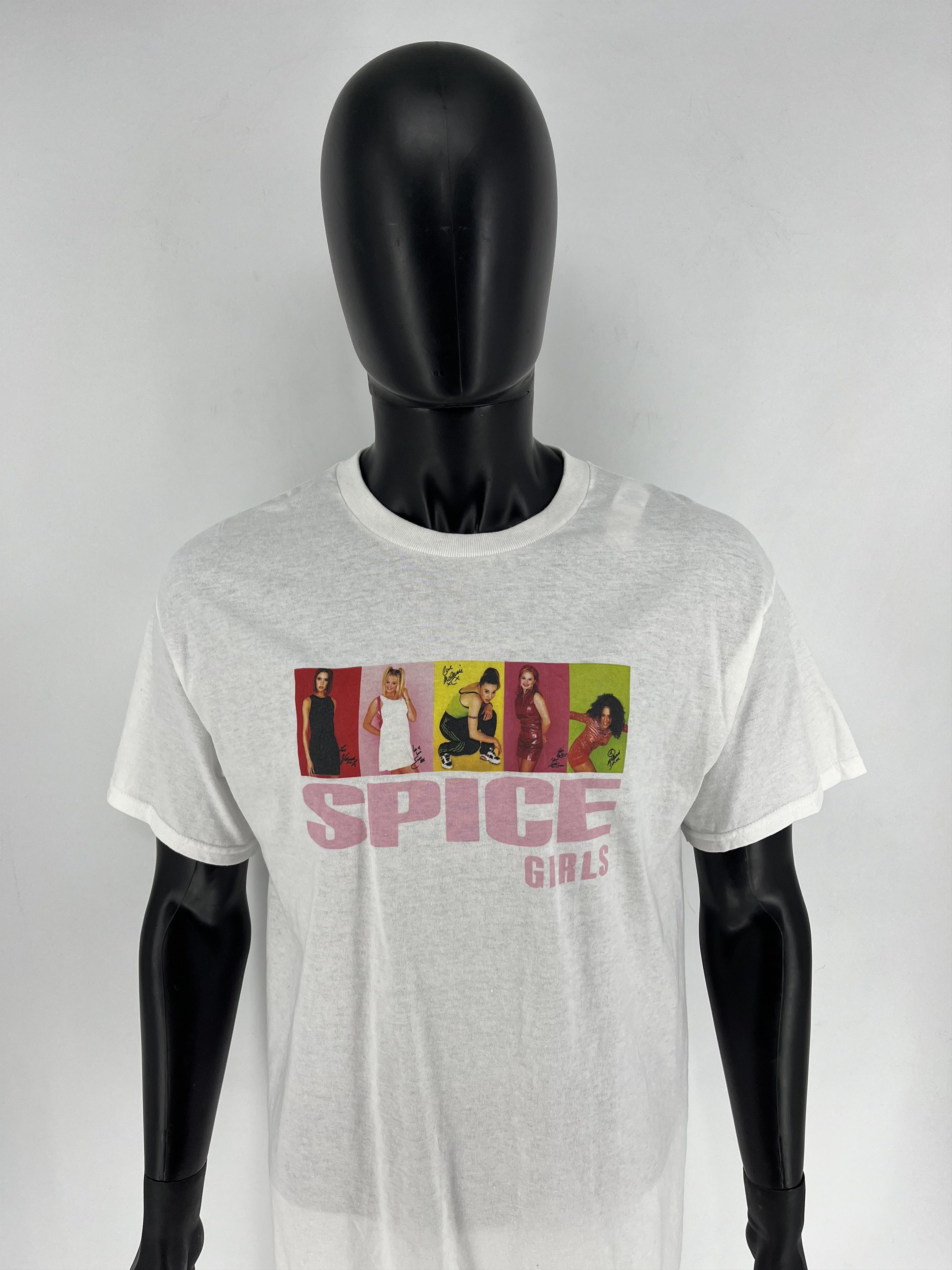 Band Tees × Vintage Vintage Y2K SPICE GIRLS Big Logo Promo Rock Tee Size US L / EU 52-54 / 3 - 5 Thumbnail