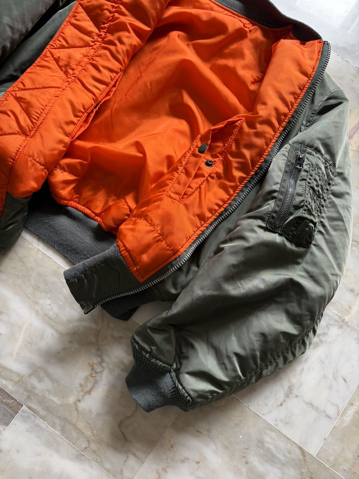 Alpha Industries Vintage '80s Alpha Industries MA-1 *IDEAL Zipper