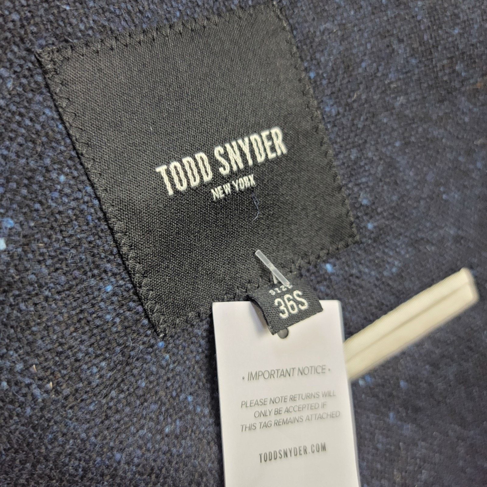 Todd Snyder Todd Snyder Italian Wool Blend Donegal Sport Coat NWT $698 Size 36S - 11 Thumbnail