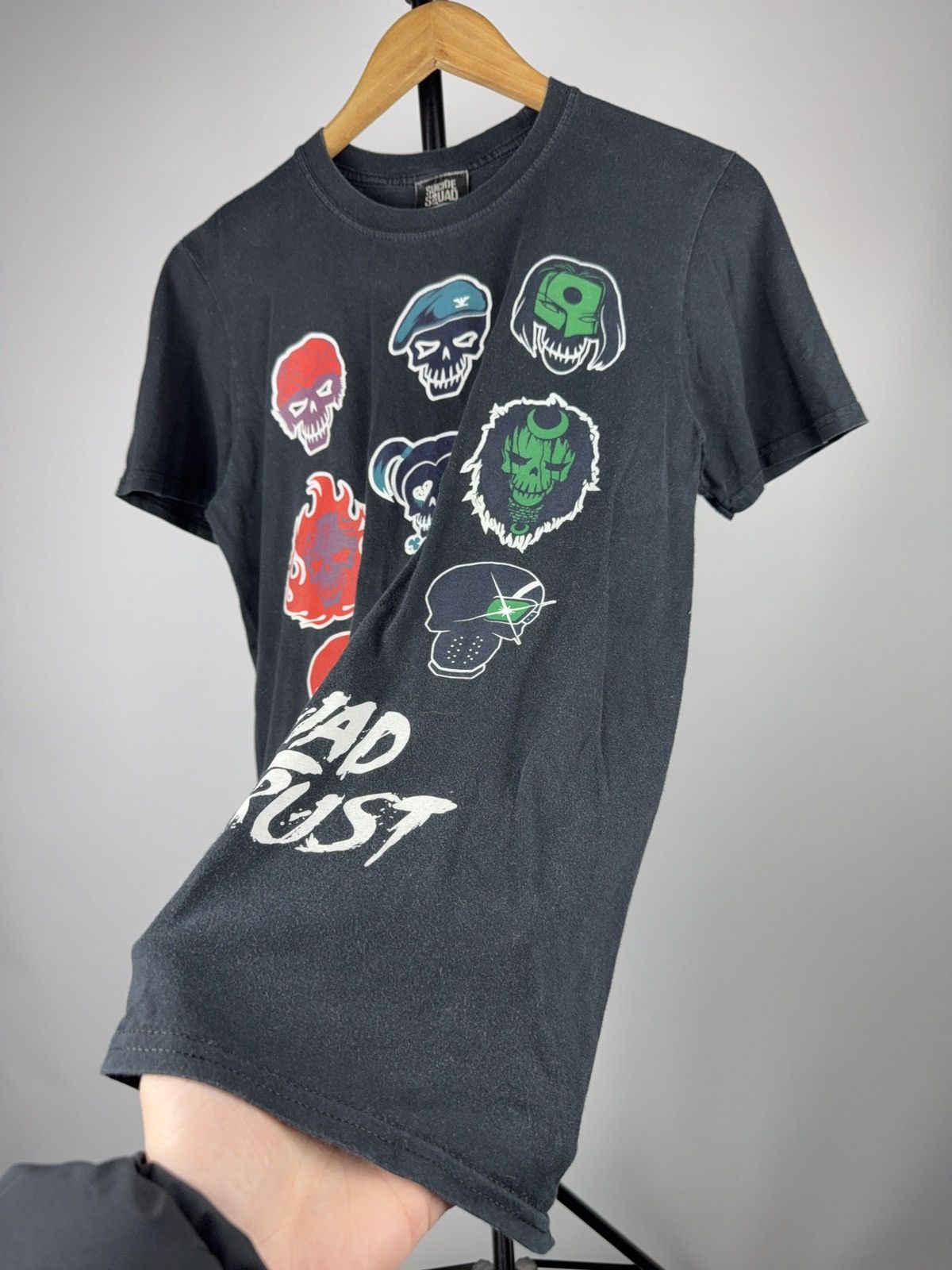 Vintage 2016 Suicide Squad Skull Grid Graphic T-Shirt Movie Tee Size US S / EU 44-46 / 1 - 3 Thumbnail