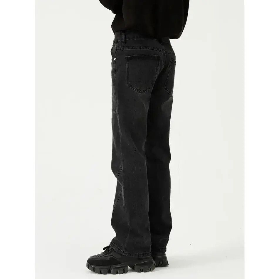 Japanese Brand Retro straight tube micro flared jeans Size US 32 / EU 48 - 2 Thumbnail
