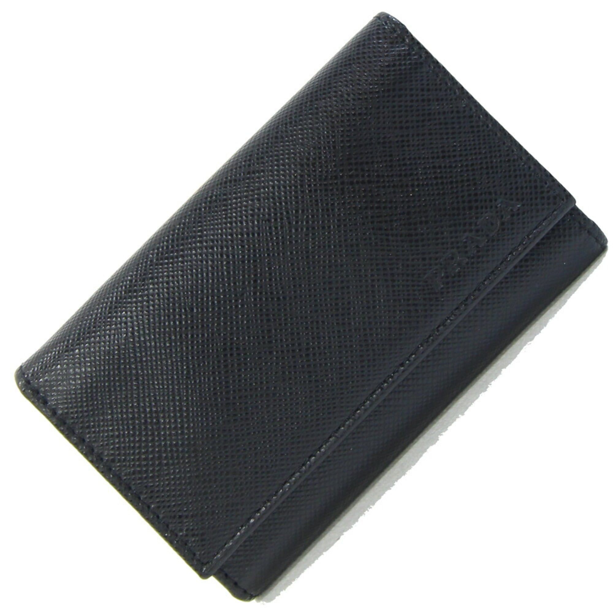 Prada Prada 6-Key Case M25U Black Leather Car Key with Saffiano Handle, Smart Fit, for Men and Women Size ONE SIZE - 1 Thumbnail
