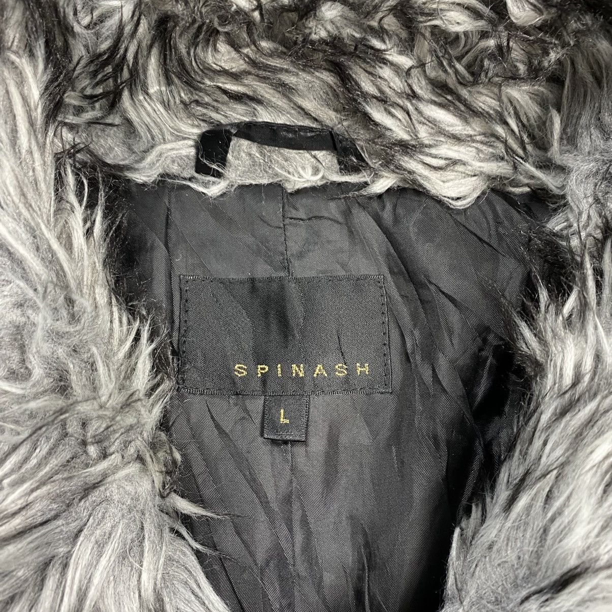 2000s Spinach - Vkei Style Trim Fur Jacket