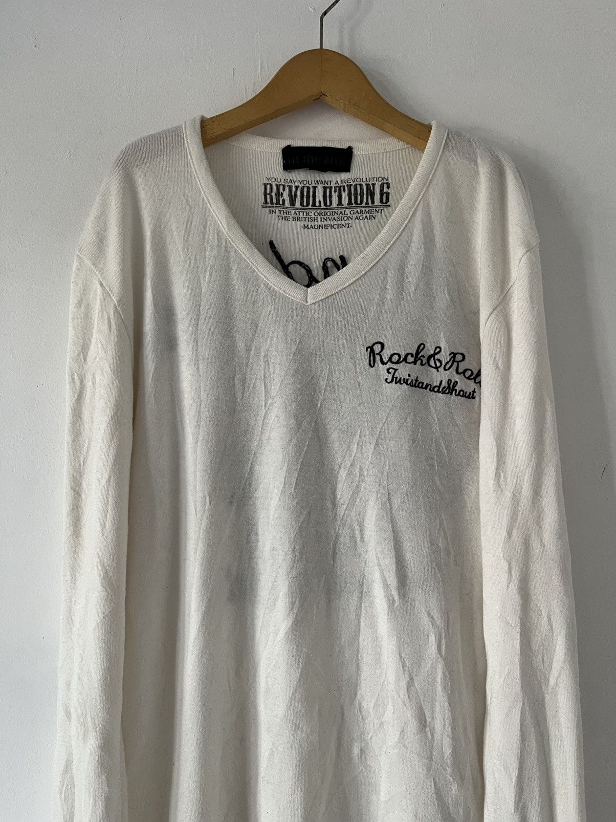 In The Attic Rare In The Attic Rock&Roll Embroidered Skull Big Logo Shirt Size US M / EU 48-50 / 2 - 2 Thumbnail