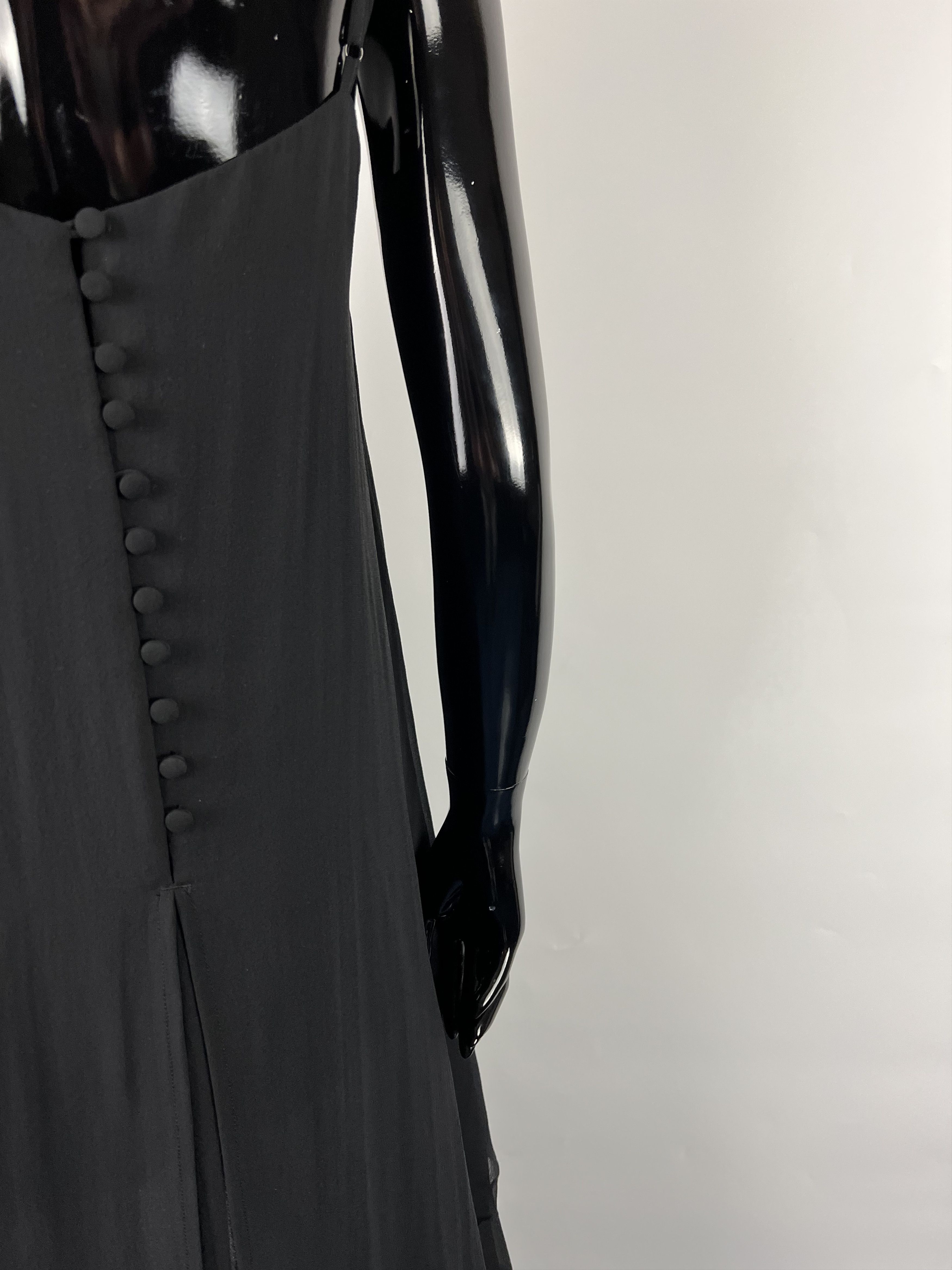 H&M × Karl Lagerfeld Karl Lagerfeld For H&M Sleeveless Asymmetric Silk Dress US6 Size M / US 6-8 / IT 42-44 - 5 Thumbnail