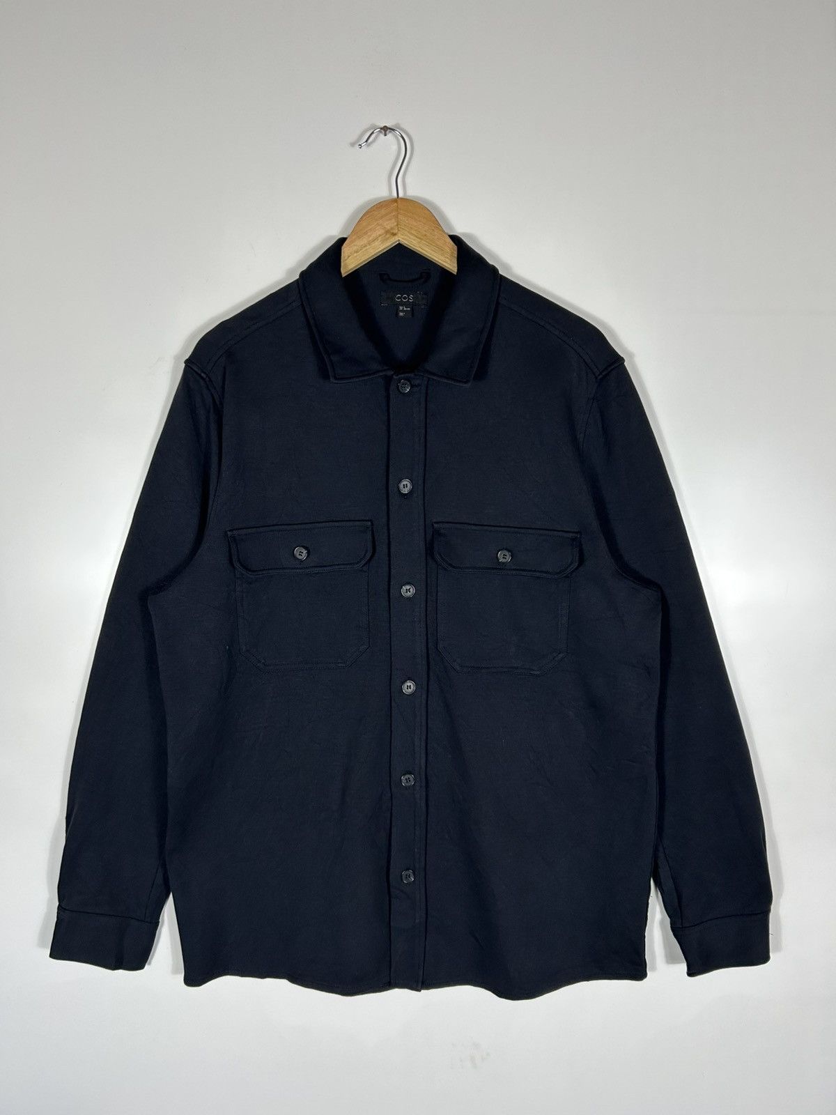 Cos 🔥COS Dark Blue Button Chore Shirt Jacket Size US M / EU 48-50 / 2 - 1 Thumbnail