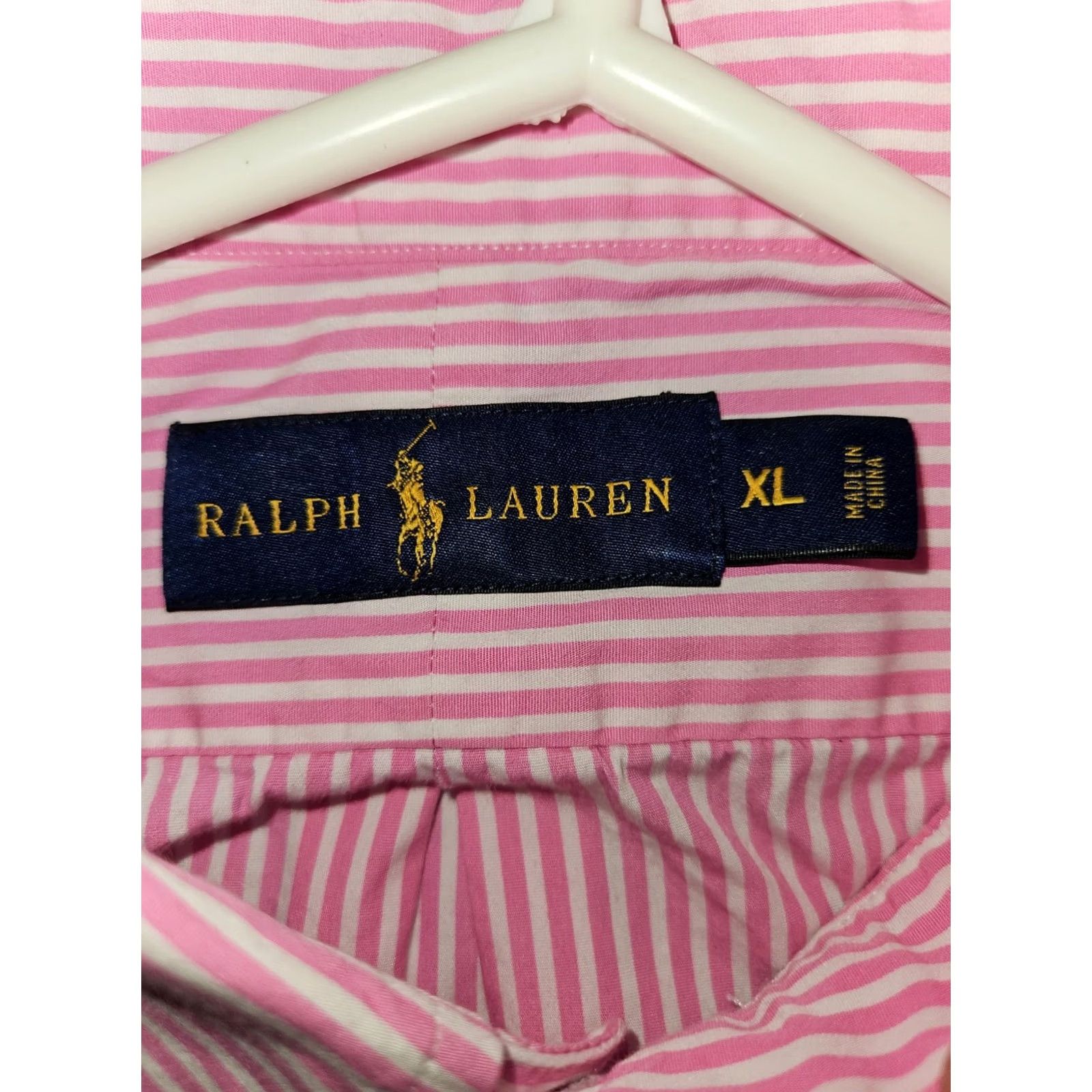 Ralph Lauren Ralph Lauren Shirt Mens XL Pink Button Down Men LongSleeve Striped Preppy Blue Pony Size US XL / EU 56 / 4 - 2 Thumbnail