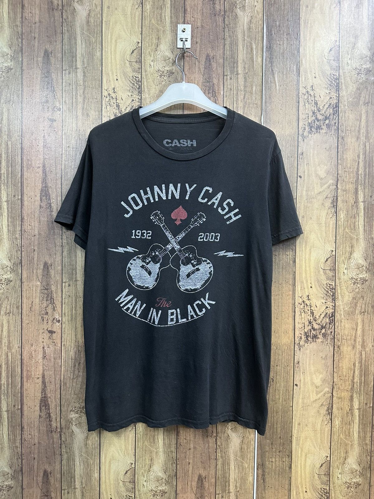Band Tees Johny Cash The Man In Black 2019 Promo A555 Size US M / EU 48-50 / 2 - 1 Thumbnail