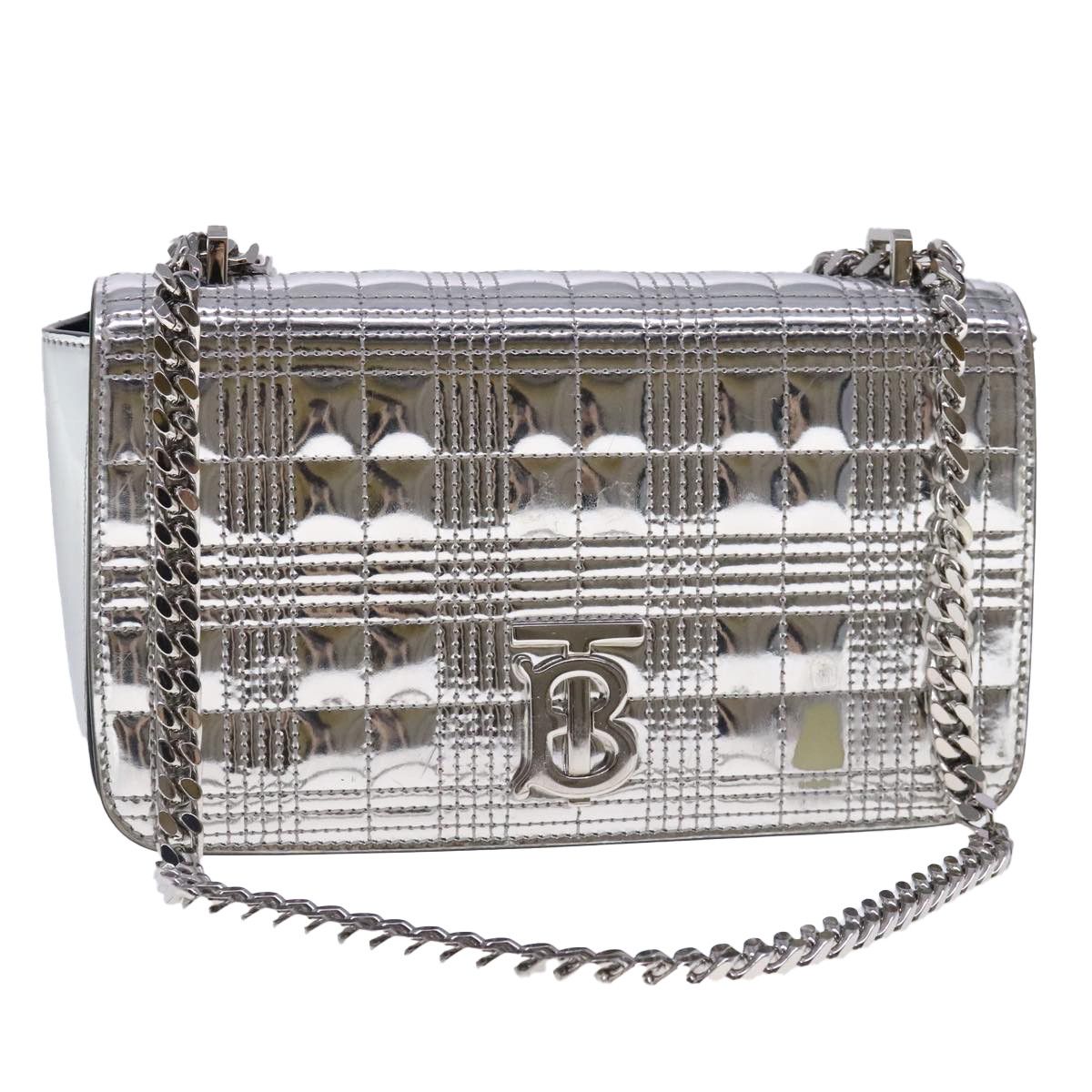 Burberry Tb Silver Patent Leather Shoulder Bag (Pre-Owned) Size ONE SIZE - 1 Thumbnail