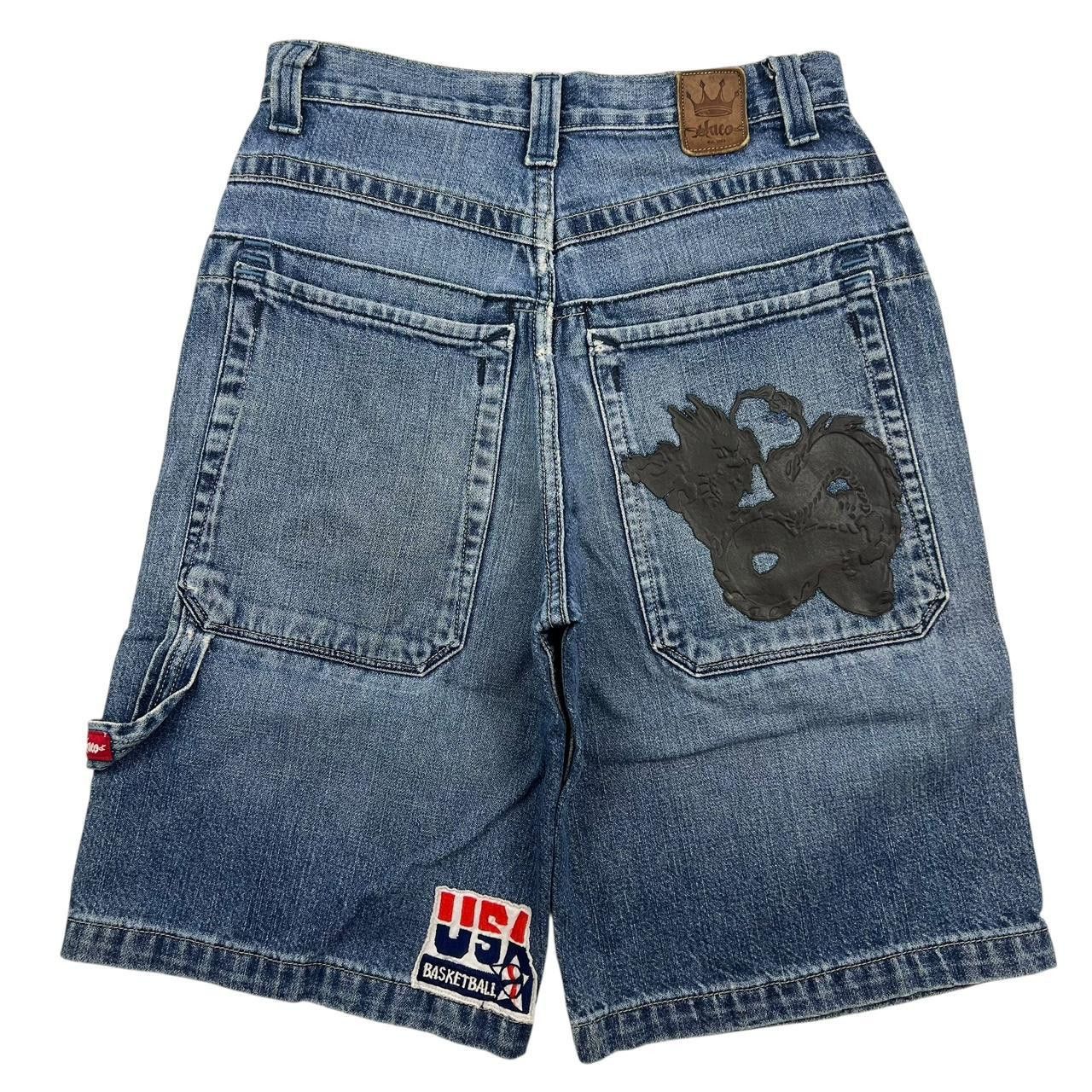 JNCO Vintage Jnco Dragon Carpenter Denim Shorts / Jorts Waist 28 Size US 28 / EU 44 - 1 Thumbnail