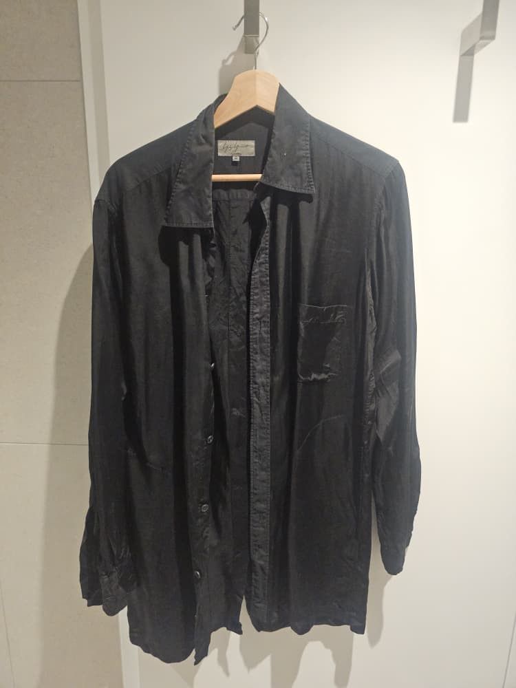 Yohji Yamamoto Yohji Yamamoto Pour Homme Black Button Up Size US M / EU 48-50 / 2 - 1 Thumbnail