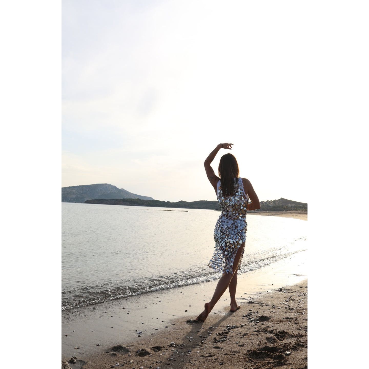 MILLY Milly Cabana sequin crochet midi dress cover up size P/S Size S / US 4 / IT 40 - 4 Thumbnail