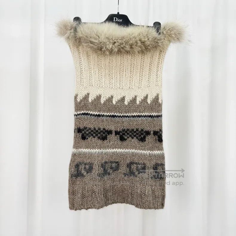 Hermes Hermes size TU Wool Knit Jacquard Strapless Dress Size XXS / US 00 / IT 34 - 1 Thumbnail