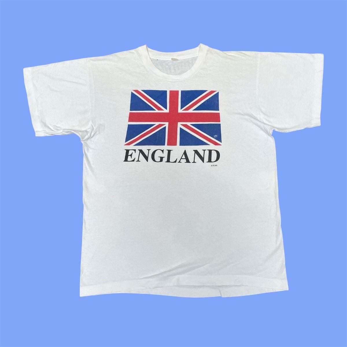 Vintage Vintage 80’s ENGLAND British Flag t shirt Size US XL / EU 56 / 4 - 1 Thumbnail
