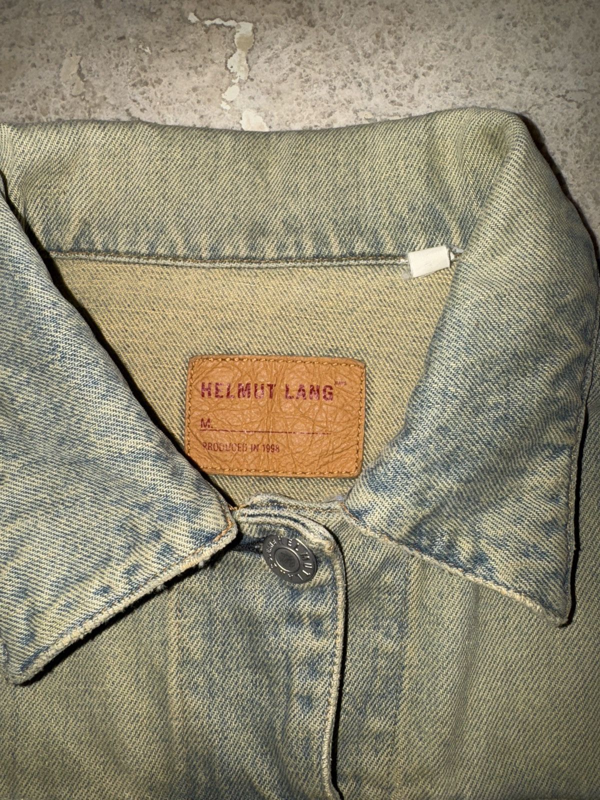 Helmut Lang Helmut Lang 1998 Sand Denim Jacket Size M / US 6-8 / IT 42-44 - 2 Thumbnail