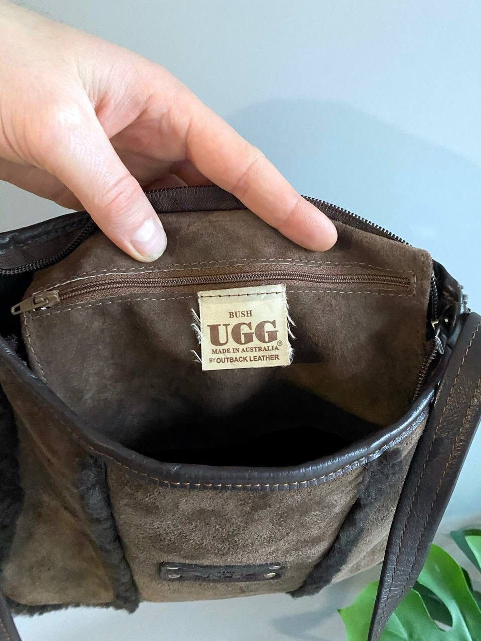 Ugg × Vintage UGG Australia Vintage Leather Brown Bag, Made in Australia Size ONE SIZE - 15 Thumbnail