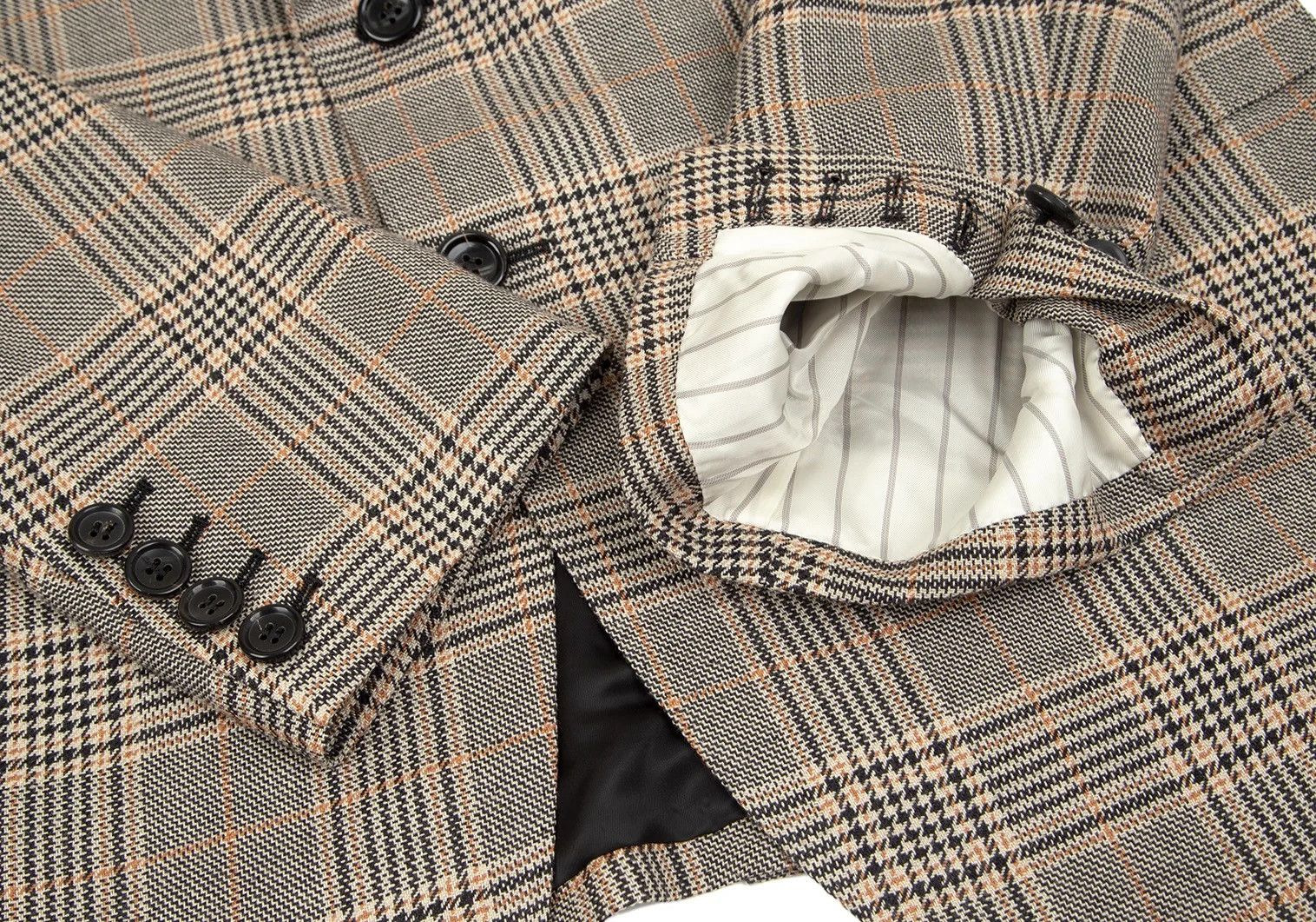 Junya Watanabe Glen Check 2B Tailored Jacket Beige Size S Size US S / EU 44-46 / 1 - 8 Thumbnail