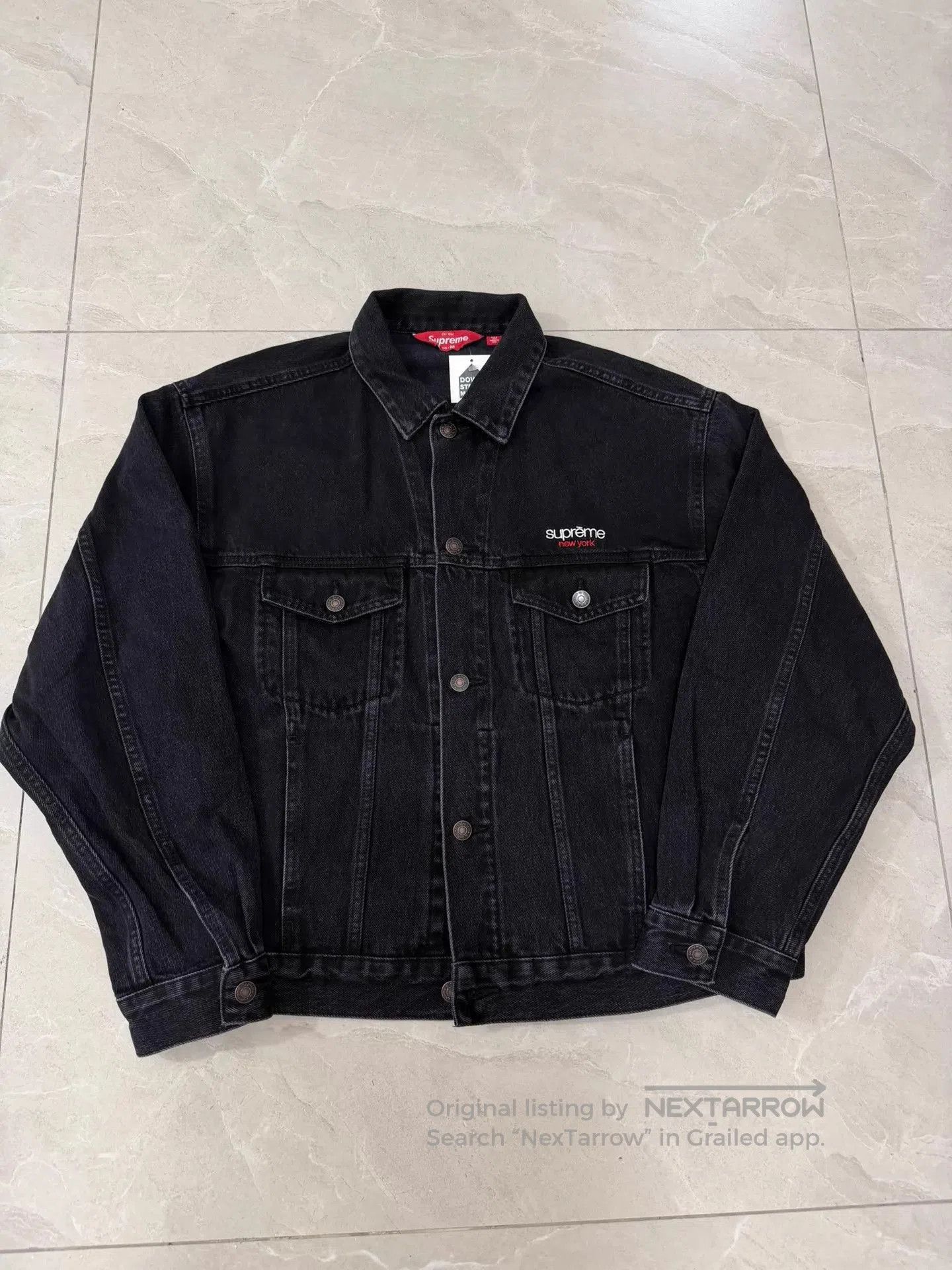 Supreme Black Denim Jacket . Size US M / EU 48-50 / 2 - 1 Thumbnail